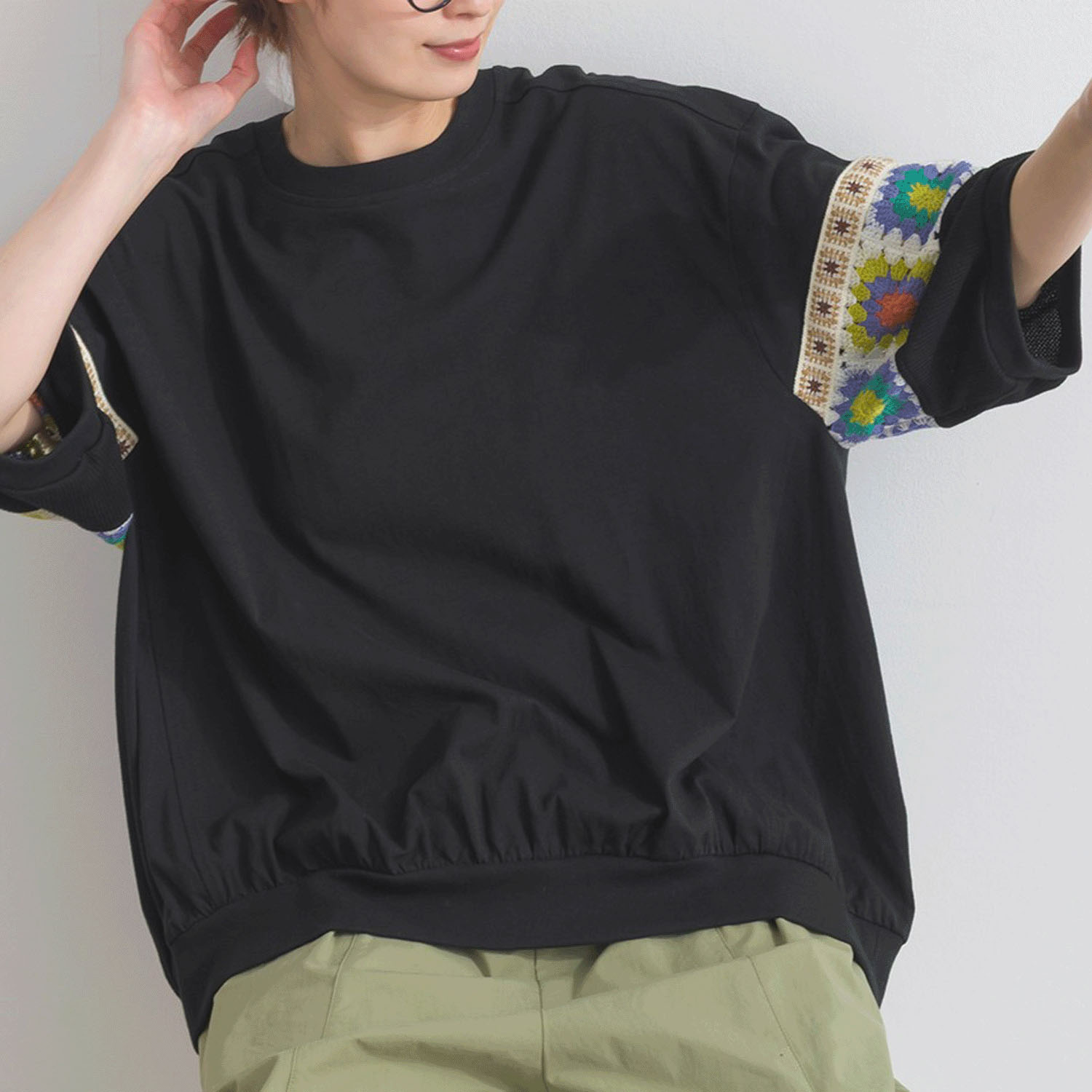 【ETONET限定】 iriey クロシェモチーフプルオーバー - 画像10