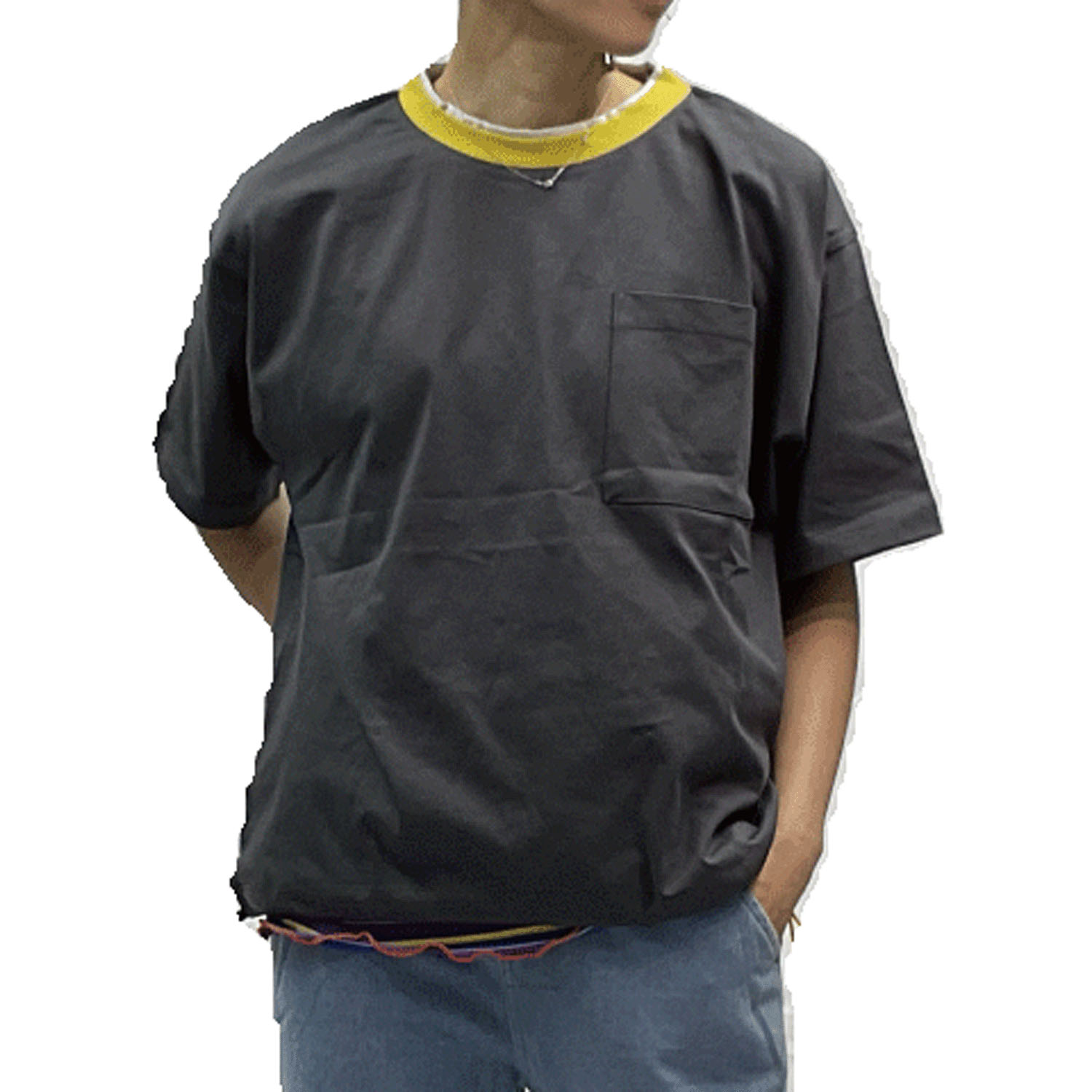 【Insta Live】GENTIL 衿レイヤード裾ドロストTee - 画像1