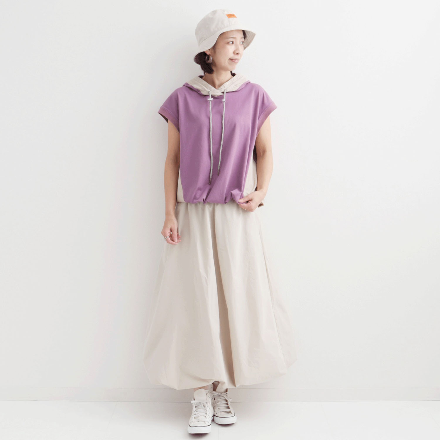 le colis ナイロン切替パーカー - 画像10