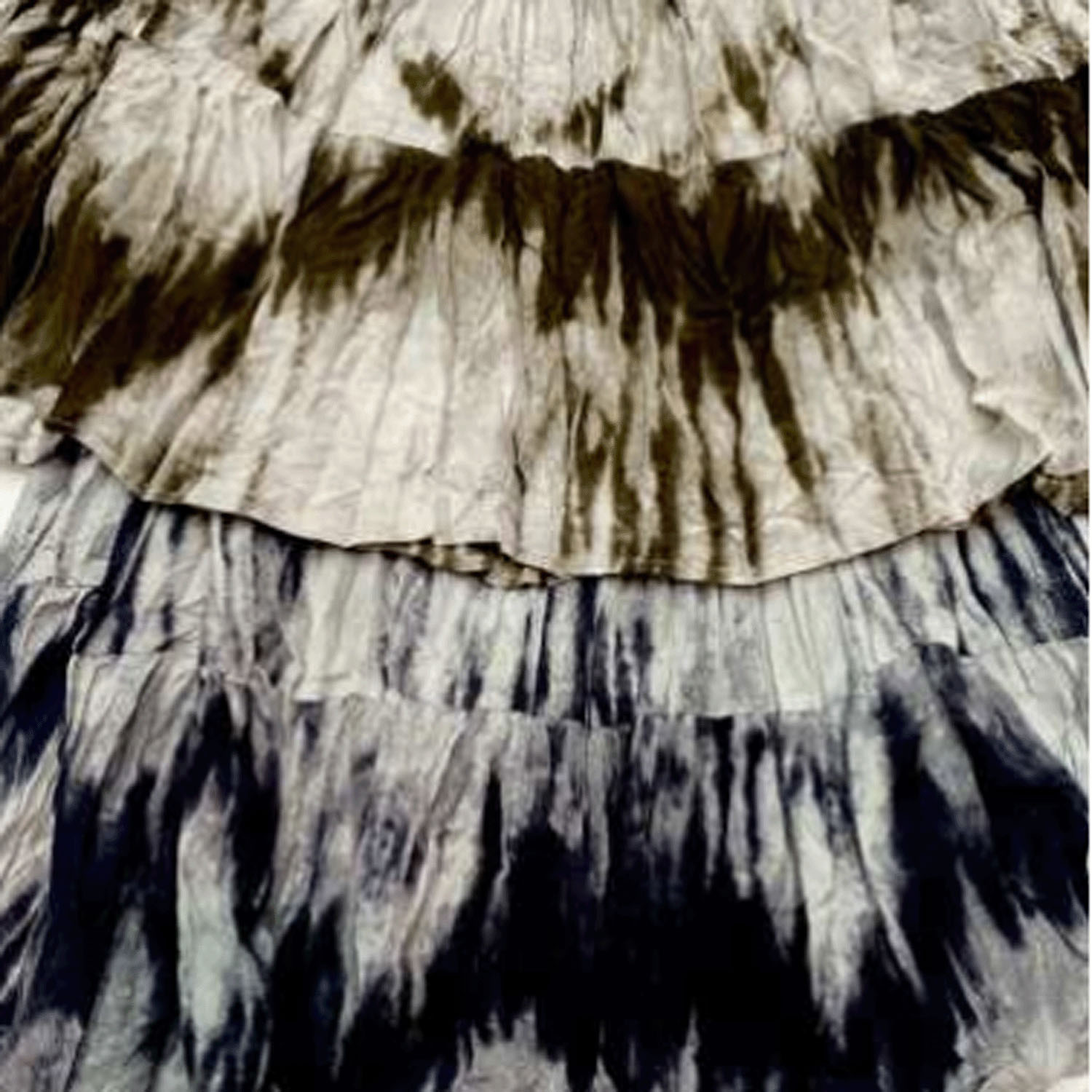 GENTIL タイダイプリント クリンクル加工スカート - 画像3