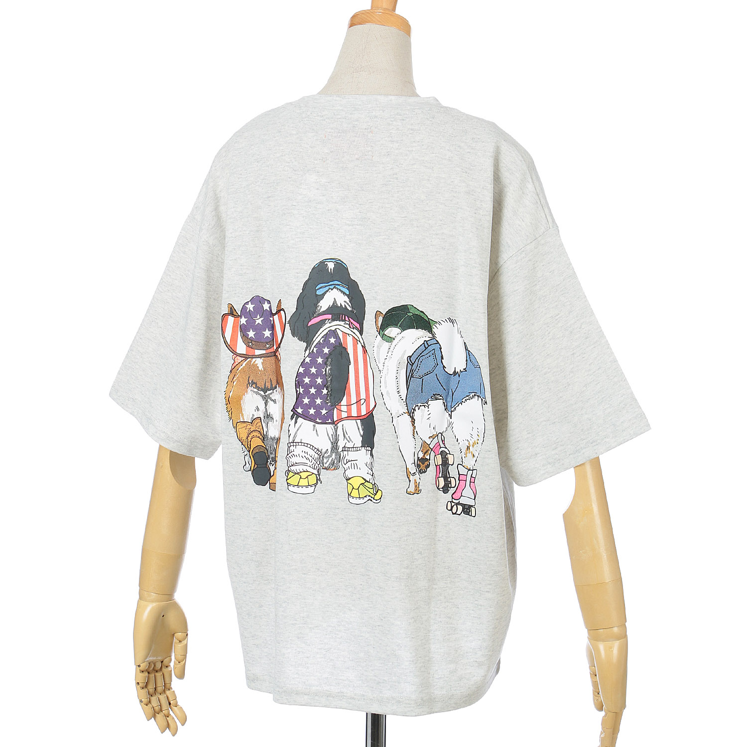 【Insta Live】CORISCO Animal Village 前後プリントイヌTシャツ - 画像15