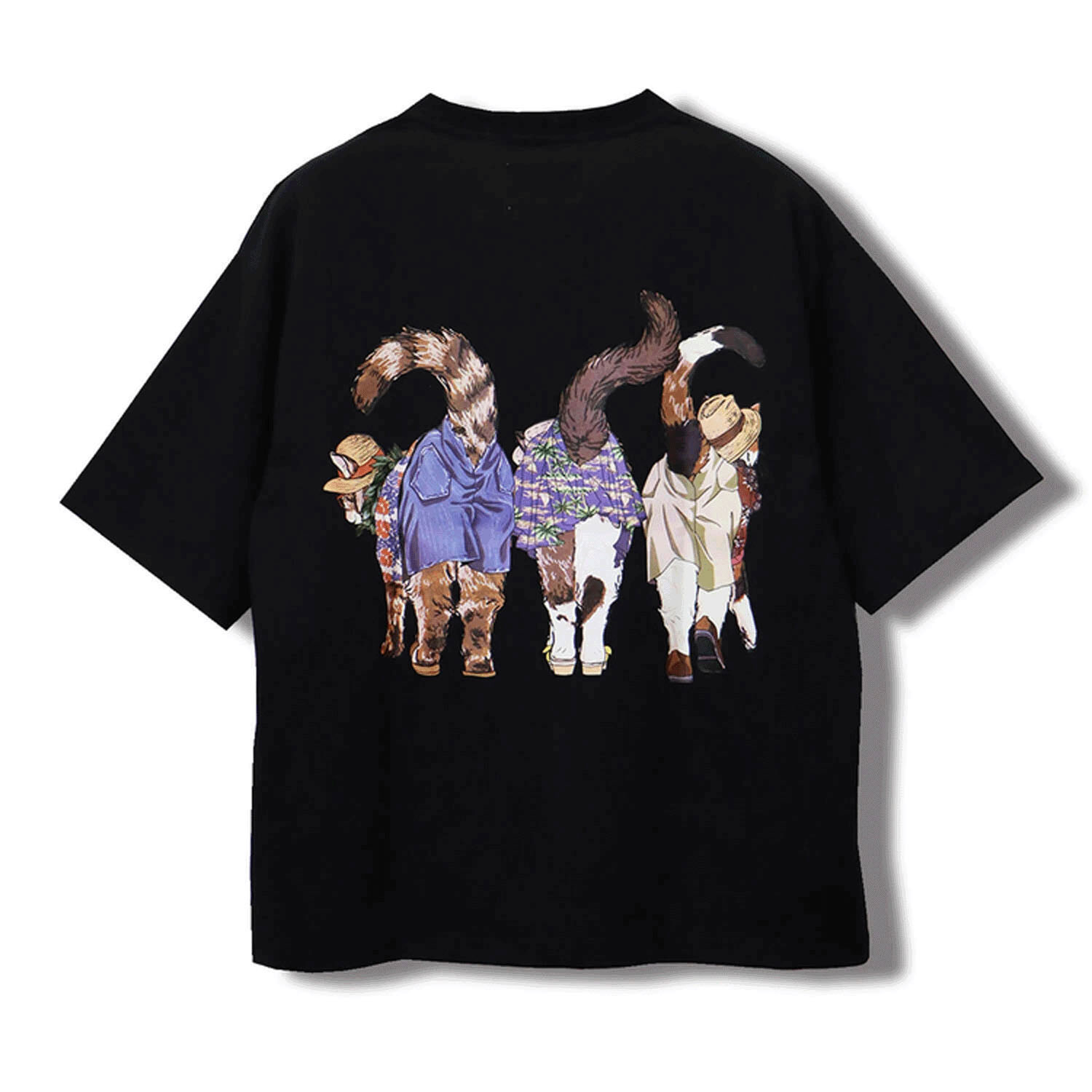 【Insta Live】【ETONET限定】CORISCO Animal Village 前後プリントネコTシャツ リゾート - 画像10