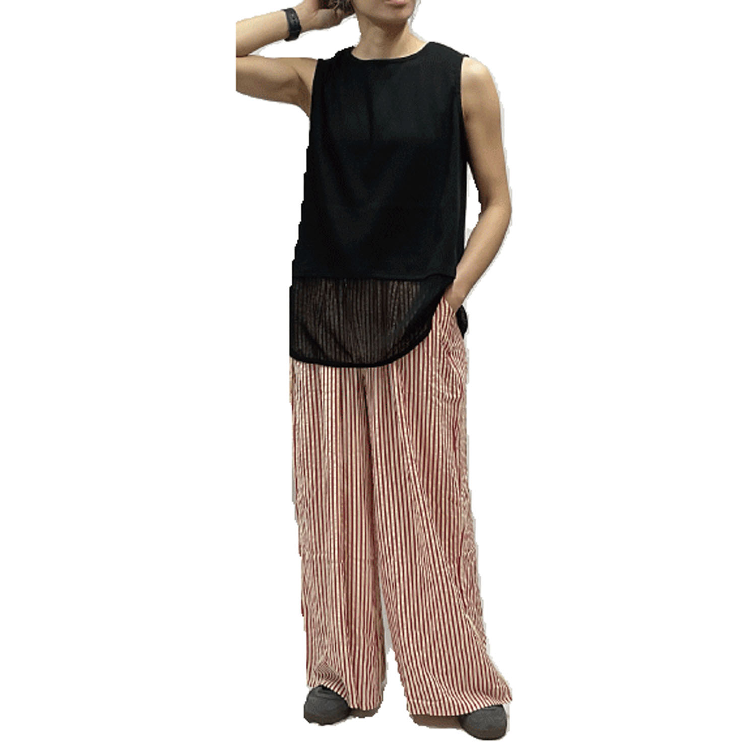 GENTIL メッシュ切替テレコタンク - 画像8