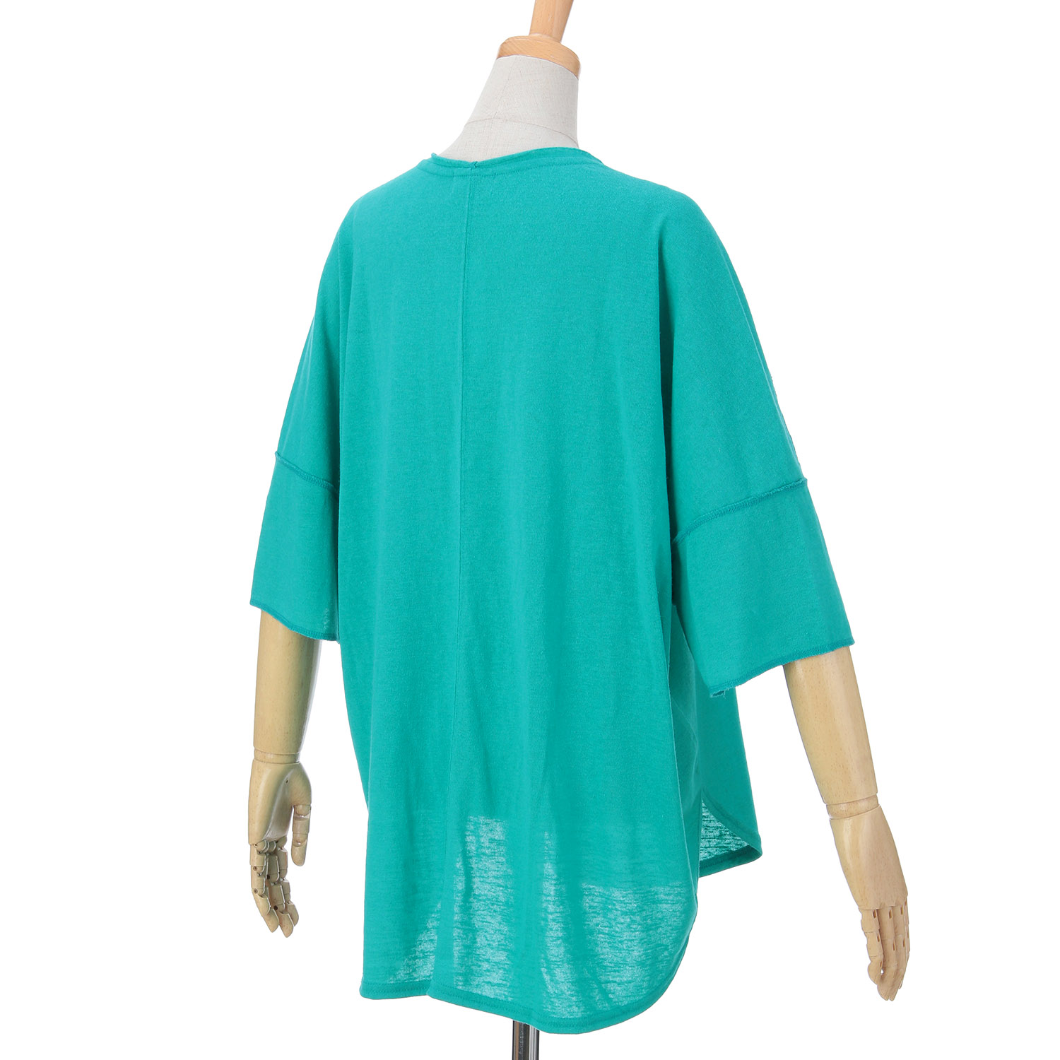 GENTIL 麻タッチ天竺ロールネックプリントTee - 画像11