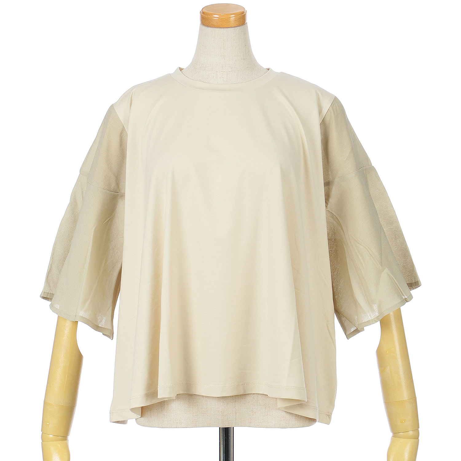 MAFRAIS  シアーコンビフレアースリーブ゛プルオーバー - 画像5