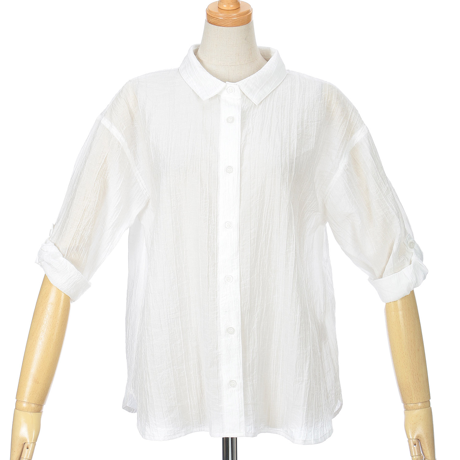 embelge ピンタック5分袖ブラウス - 画像2