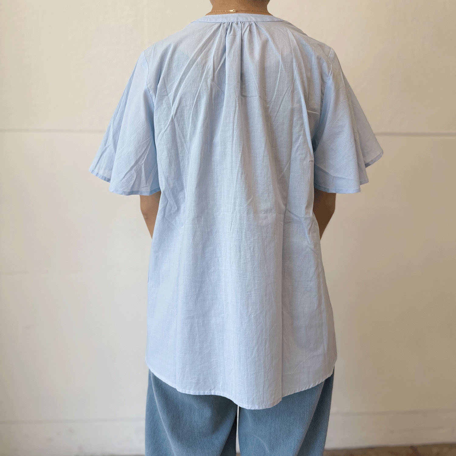 flip flow ピンタックフレンチ袖ブラウス - 画像7