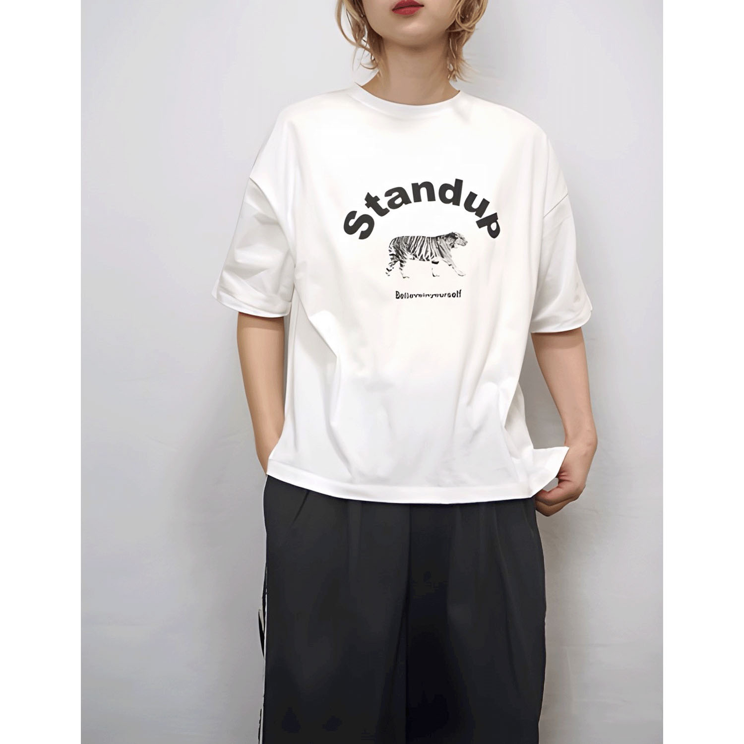 【ETONET限定】fu－dueka：： 6分袖プリントTee - 画像9