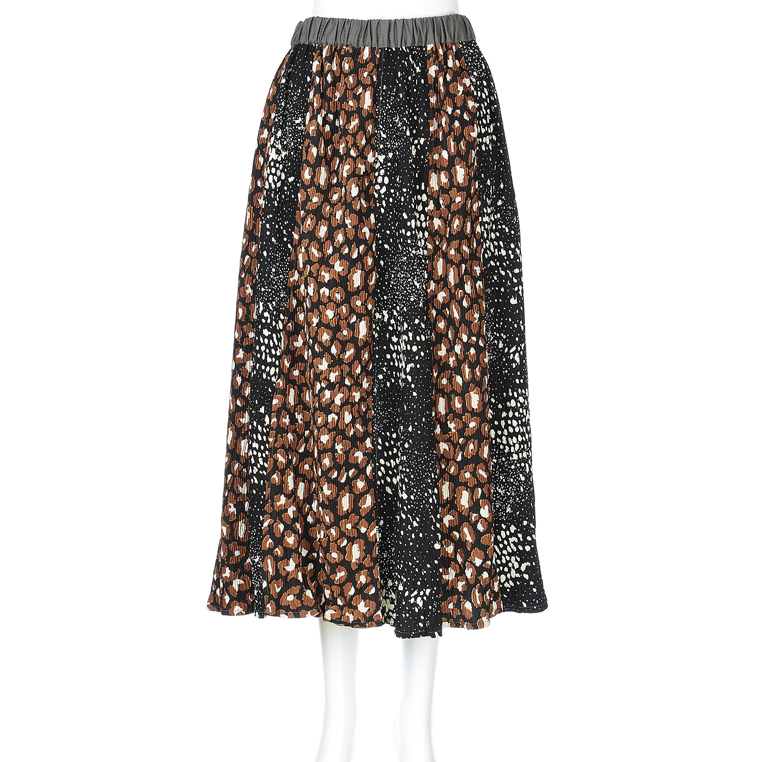 【Insta Live】GENTIL レオパード柄切替スカート - 画像12