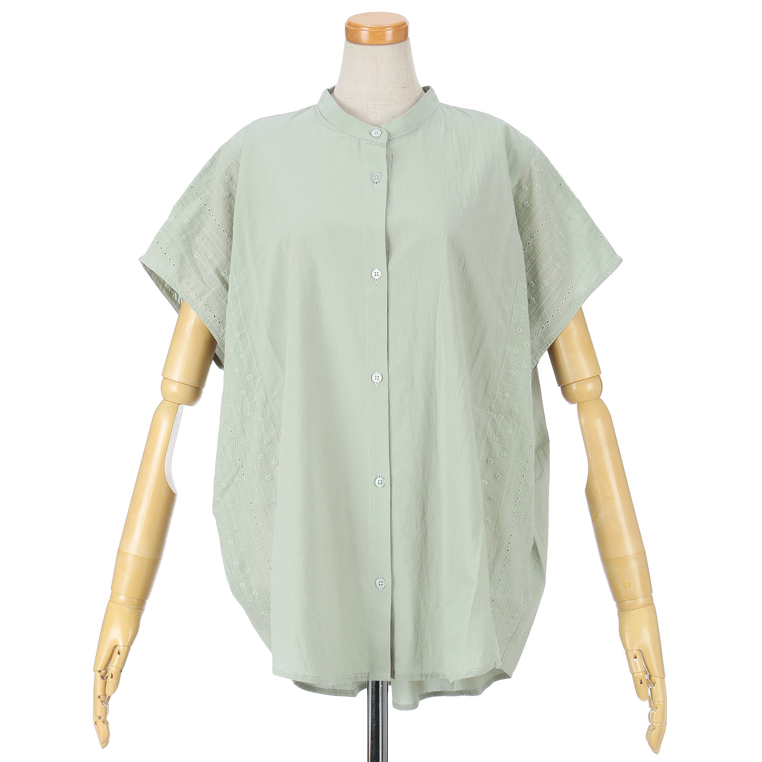 le colis サイドレース切替えドルマンシャツ