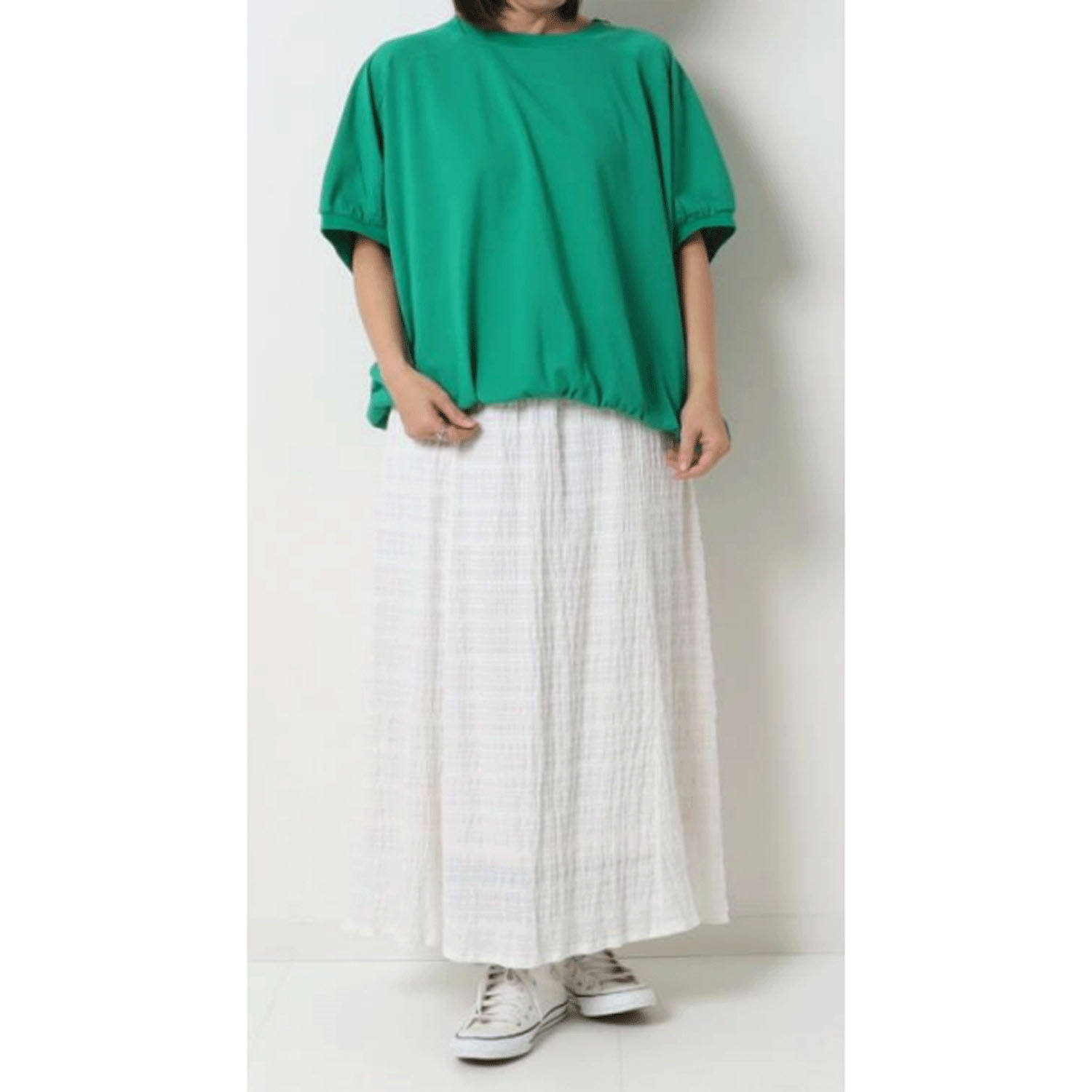 【Insta Live】le colis スラブ天竺ドルマンギャザープルオーバー - 画像8