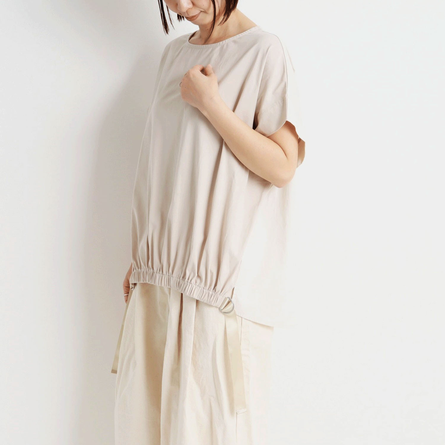 le colis シルケットライク前身布帛プルオーバー - 画像1