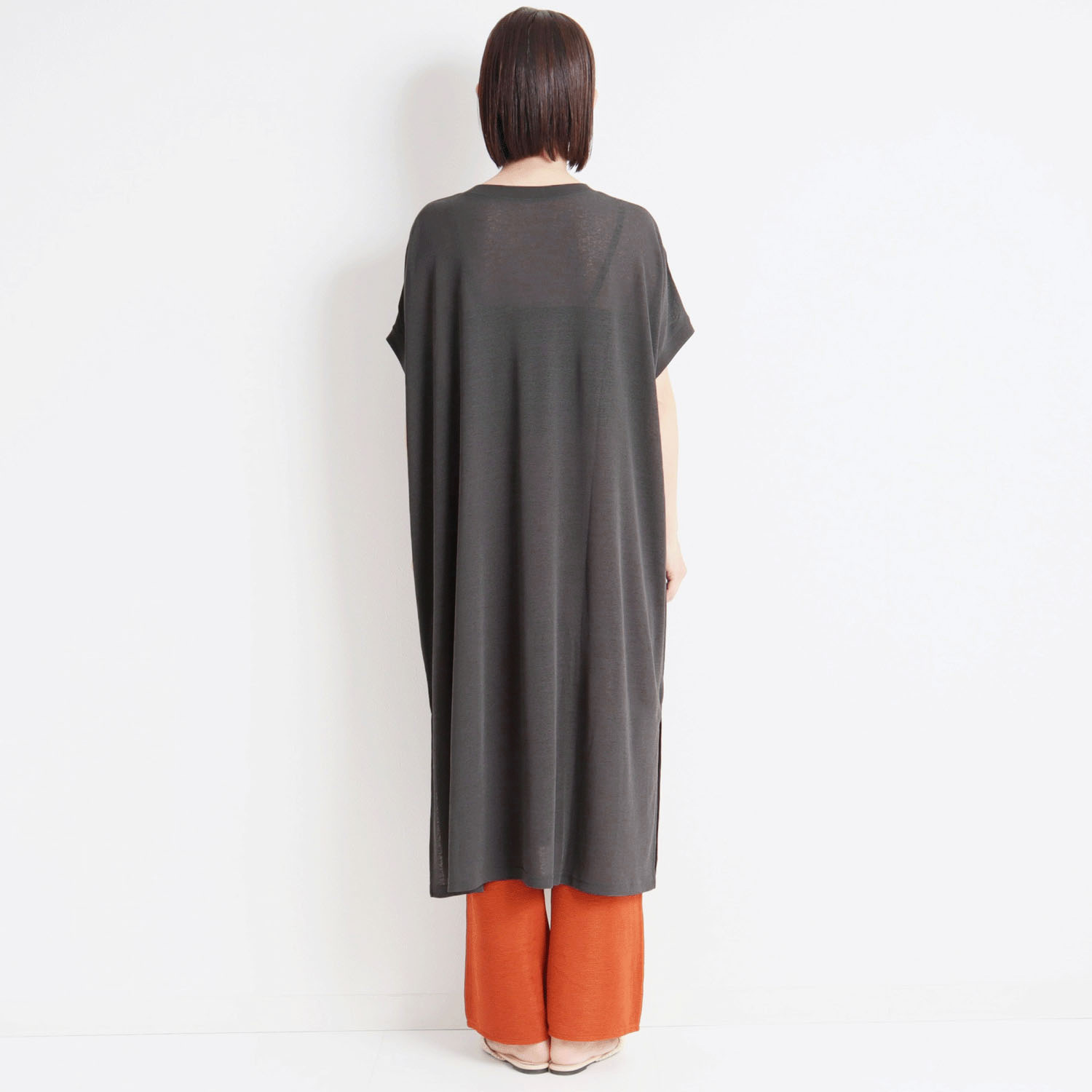 【Insta Live】le colis シアー梨地切替ワンピース - 画像4