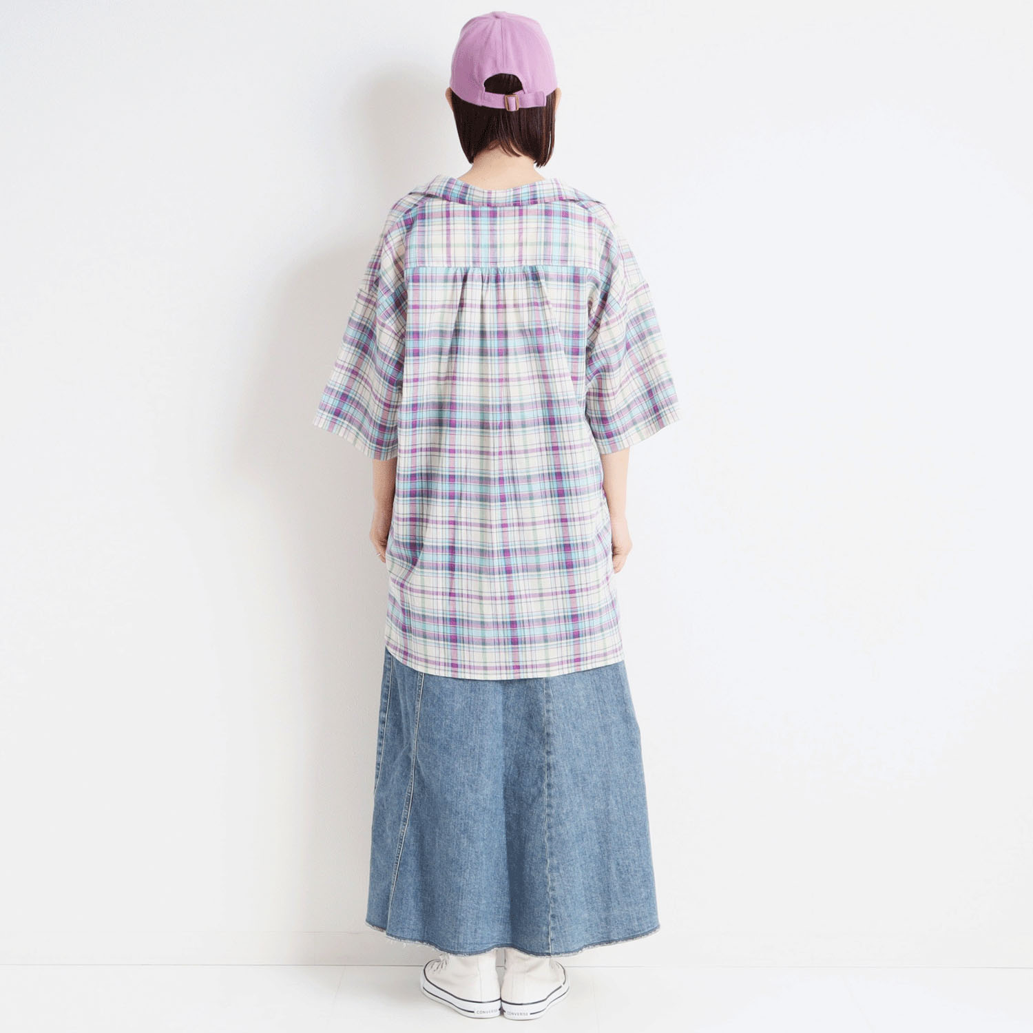 le colis リネンブレンドワイドシャツ5分袖 - 画像4