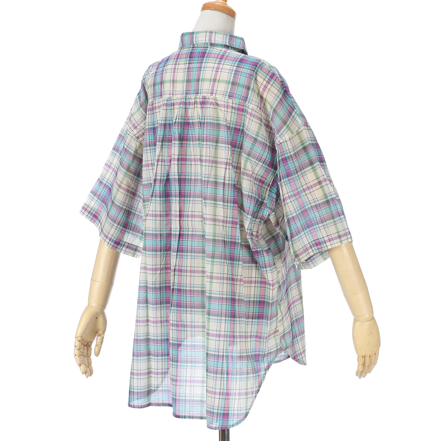 le colis リネンブレンドワイドシャツ5分袖 - 画像7