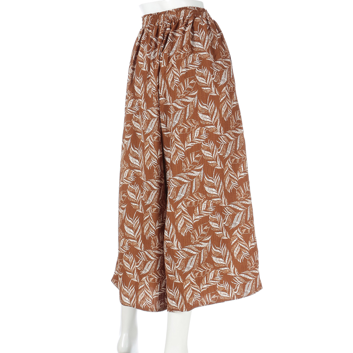 le colis ボタニカルプリントギャザーパンツ - 画像3