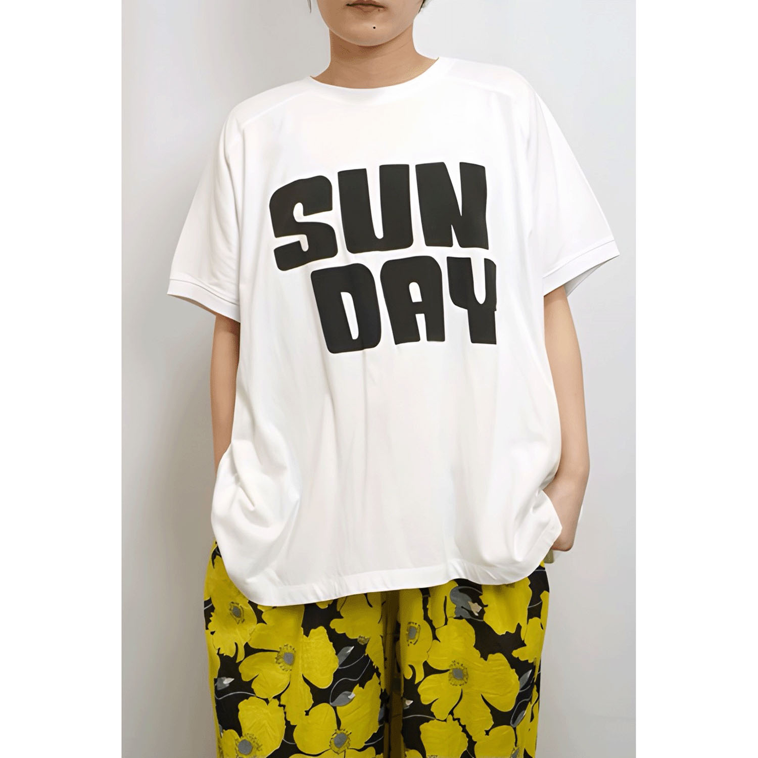 fu－dueka：：変形ワイドロゴプリントTee - 画像3