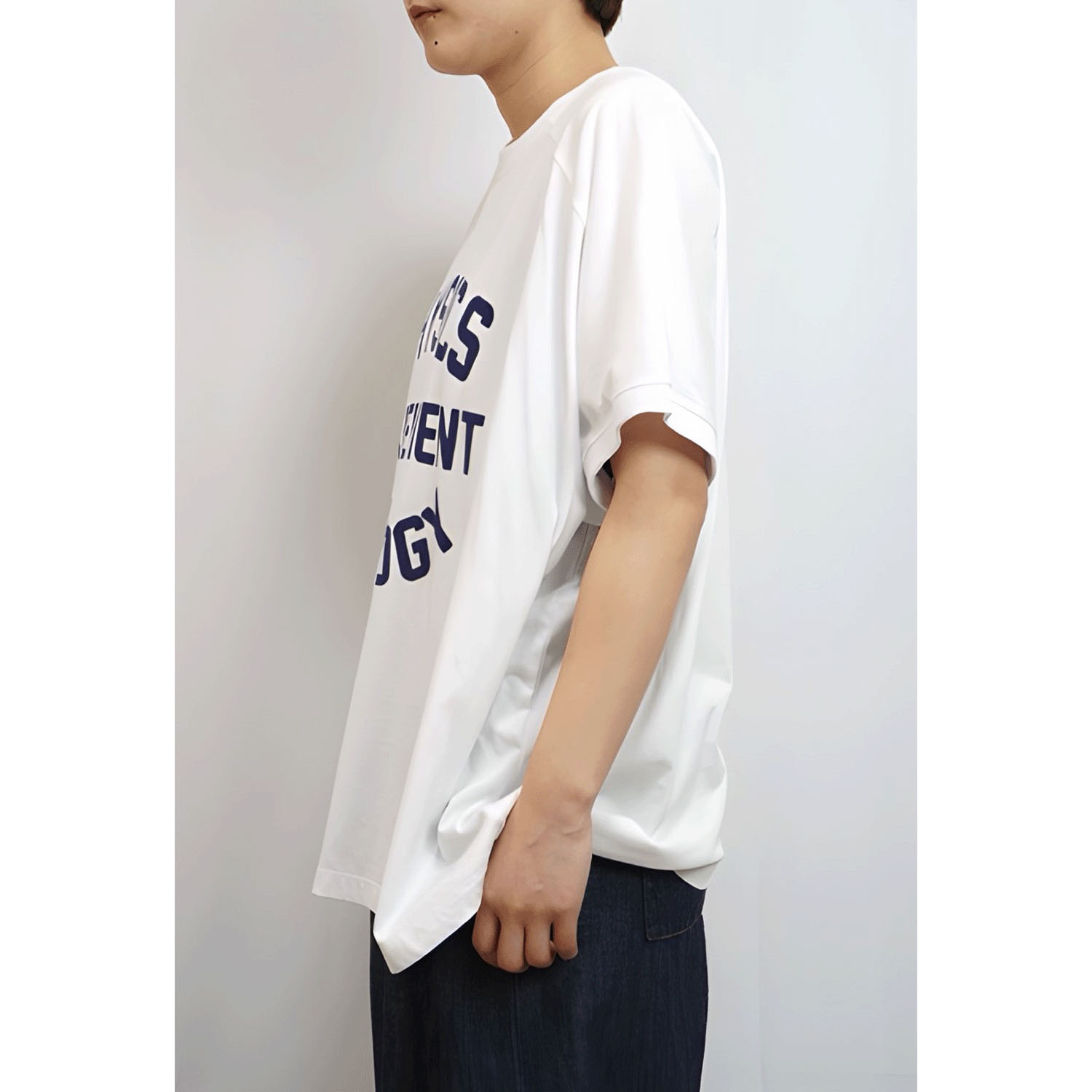 fu－dueka：：変形ワイドロゴプリントTee - 画像5