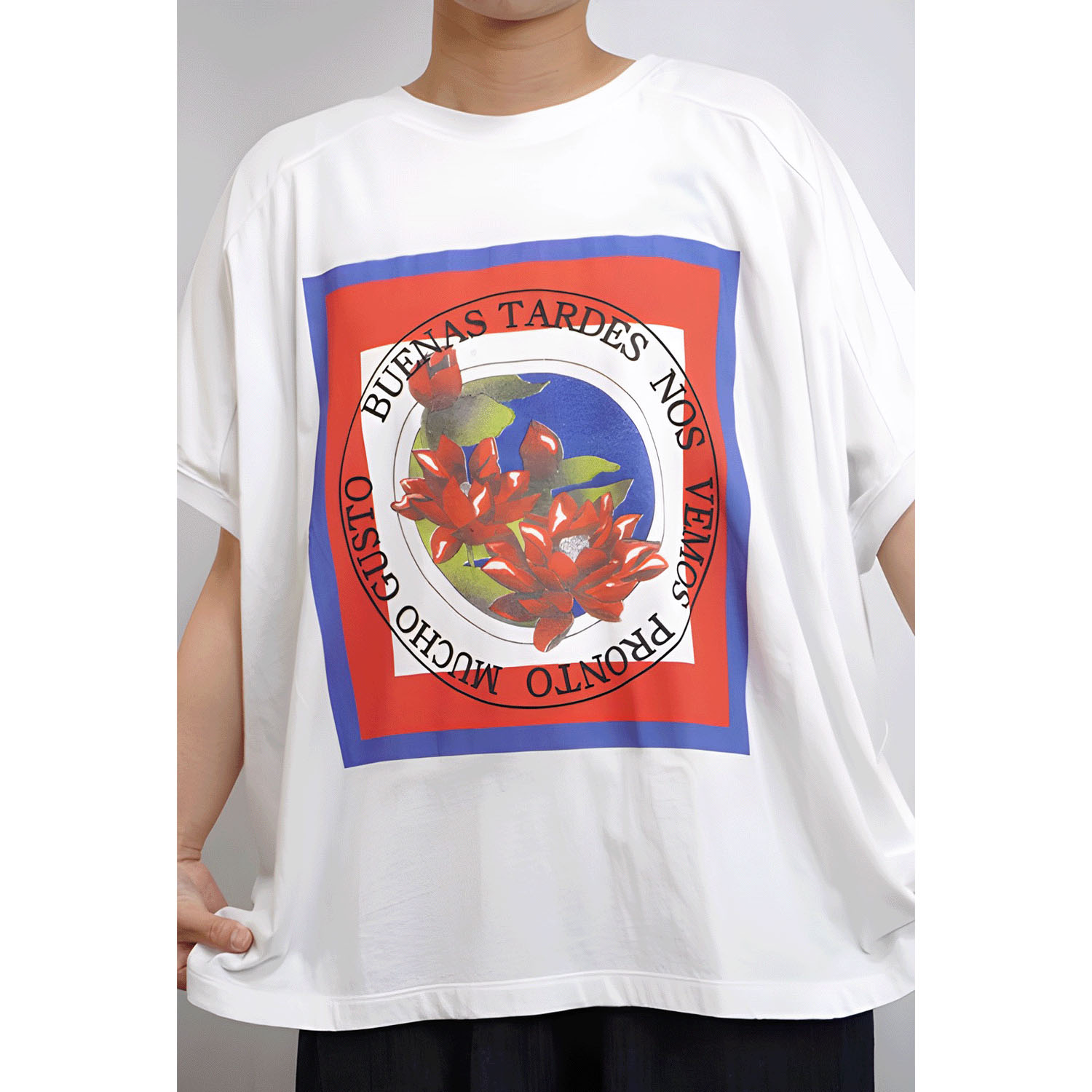 fu－dueka：：変形ワイドスイーツプリントTee - 画像2