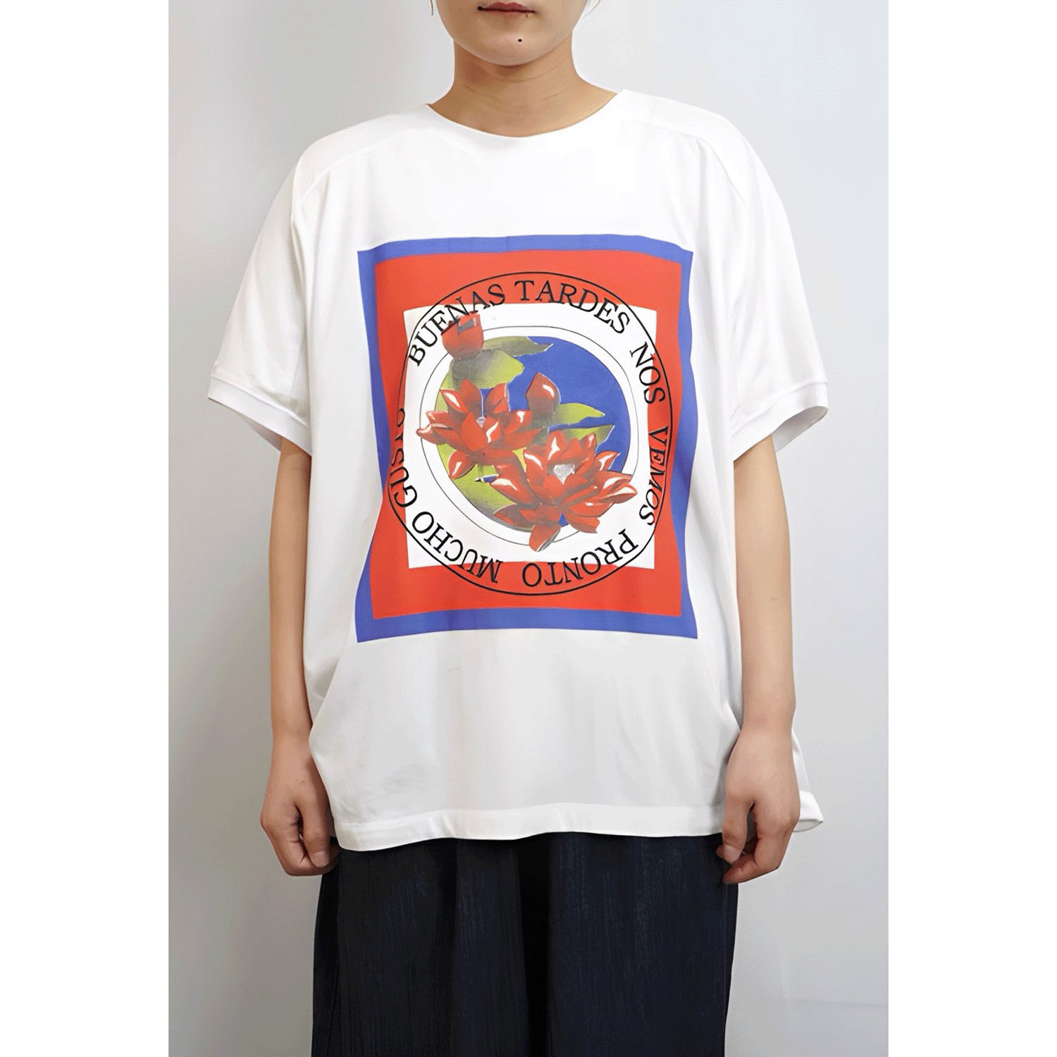 fu－dueka：：変形ワイドスイーツプリントTee - 画像1