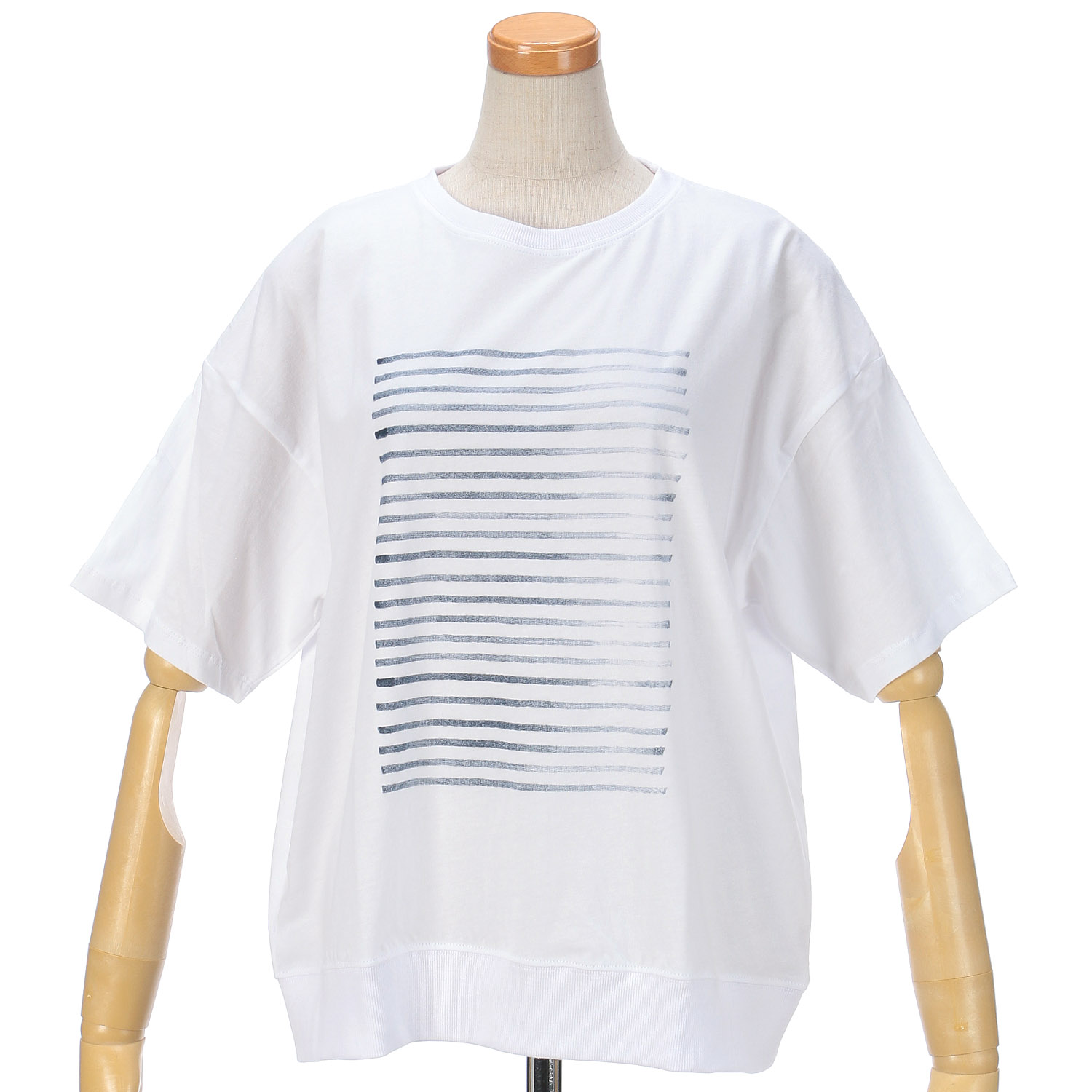 fu－dueka：：リブボーダープリントTee - 画像6