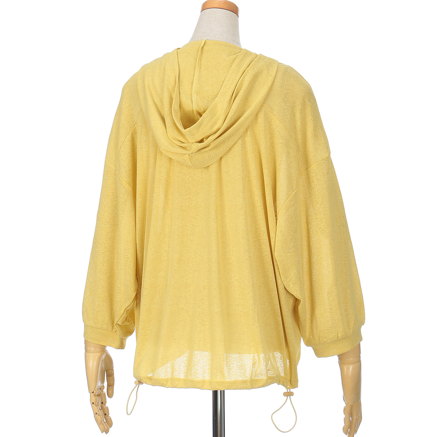 le colis ドルマンギャザーZIPパーカー - 画像6