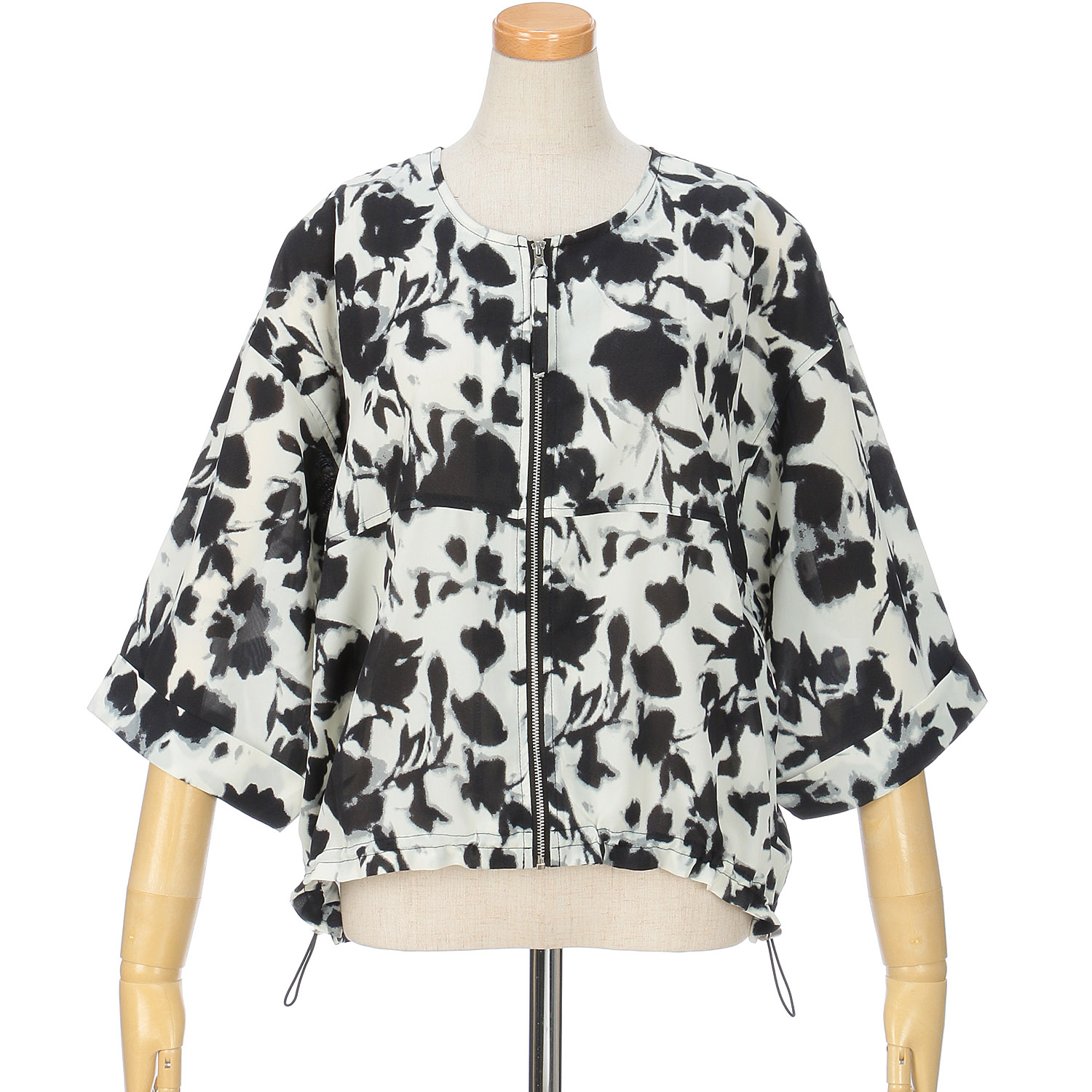 le colis シアークレープZIPブルゾン - 画像15