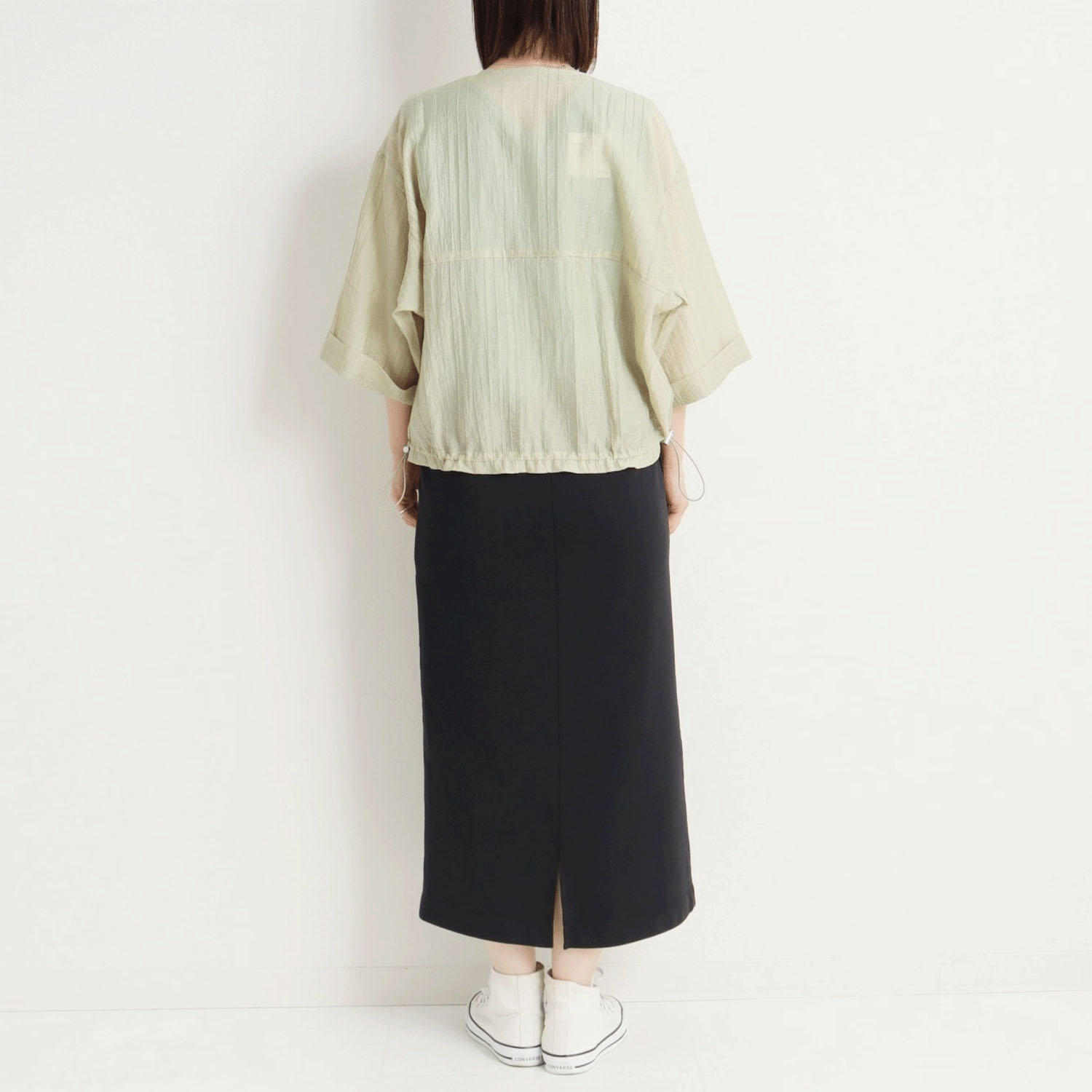 le colis シアークレープZIPブルゾン - 画像6