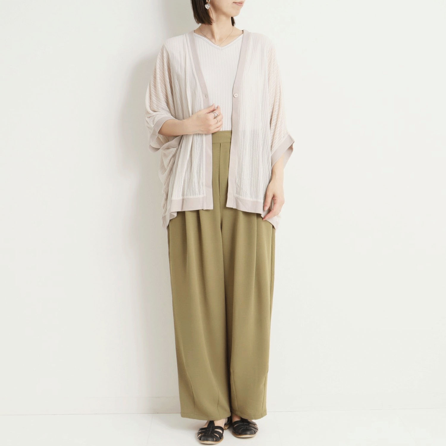 le colis シアーストライプドルマンカーデ - 画像5