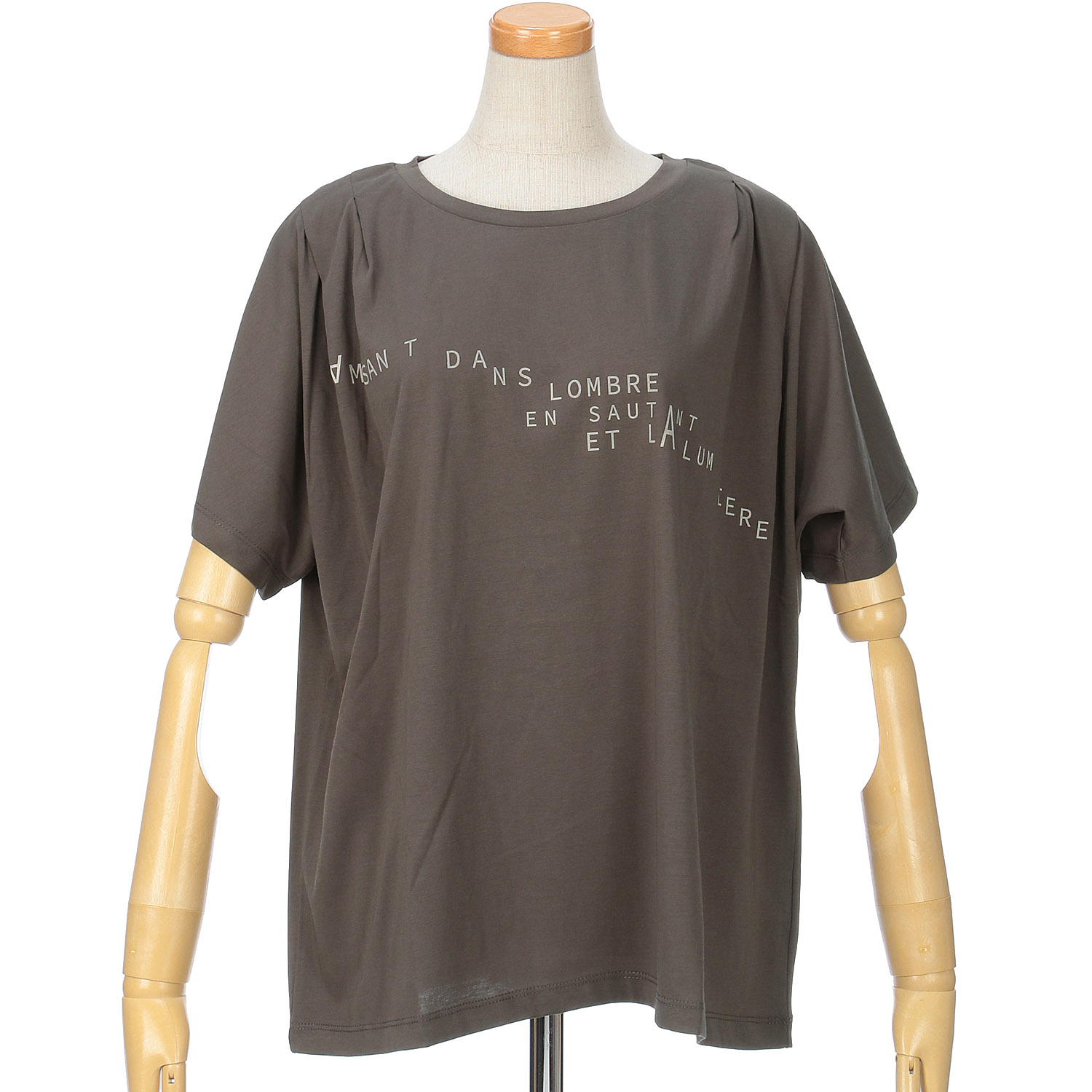 【Insta Live】MAFRAIS タックドレープロゴTEE - 画像2