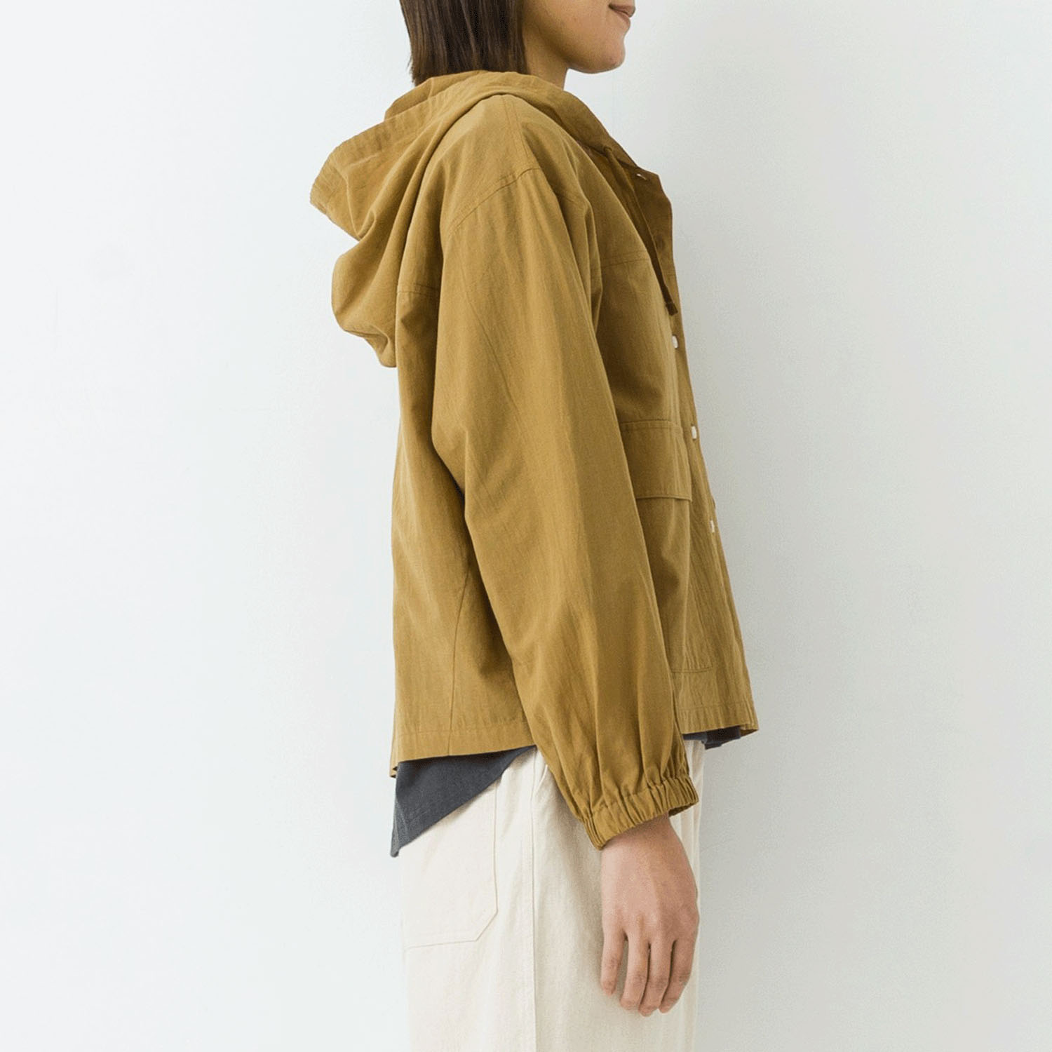 【お取り寄せ】kermu シアーコットンフロントボタンフーデットブラウス - 画像11