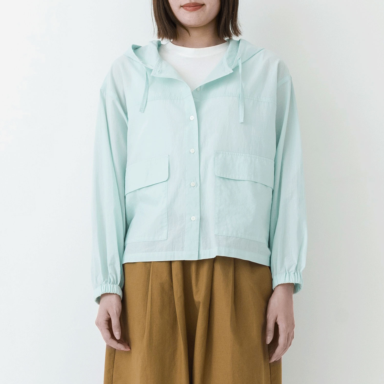 【お取り寄せ】kermu シアーコットンフロントボタンフーデットブラウス - 画像16