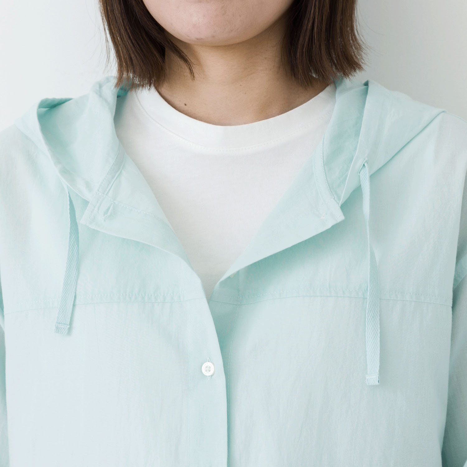 【お取り寄せ】kermu シアーコットンフロントボタンフーデットブラウス - 画像17