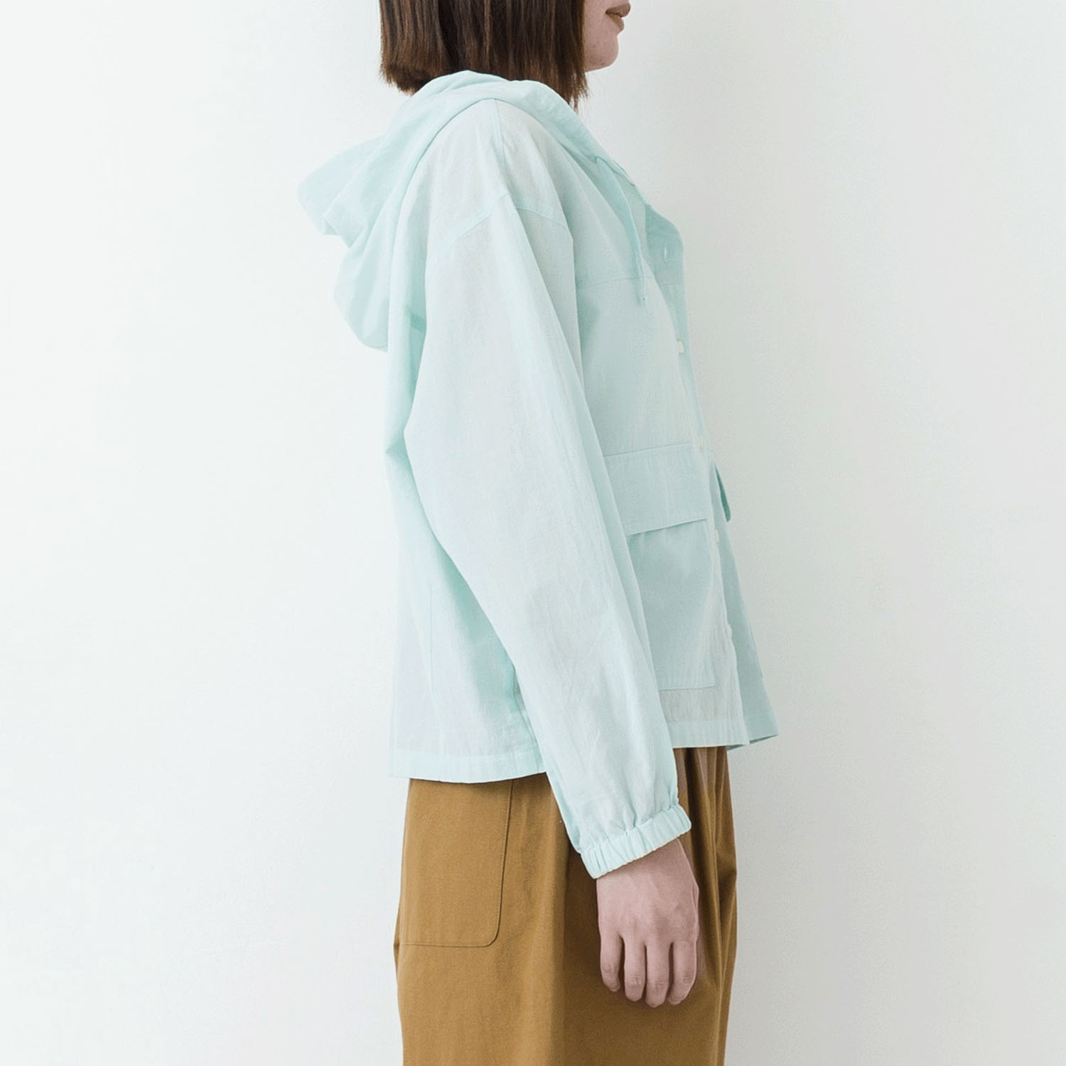 【お取り寄せ】kermu シアーコットンフロントボタンフーデットブラウス - 画像21