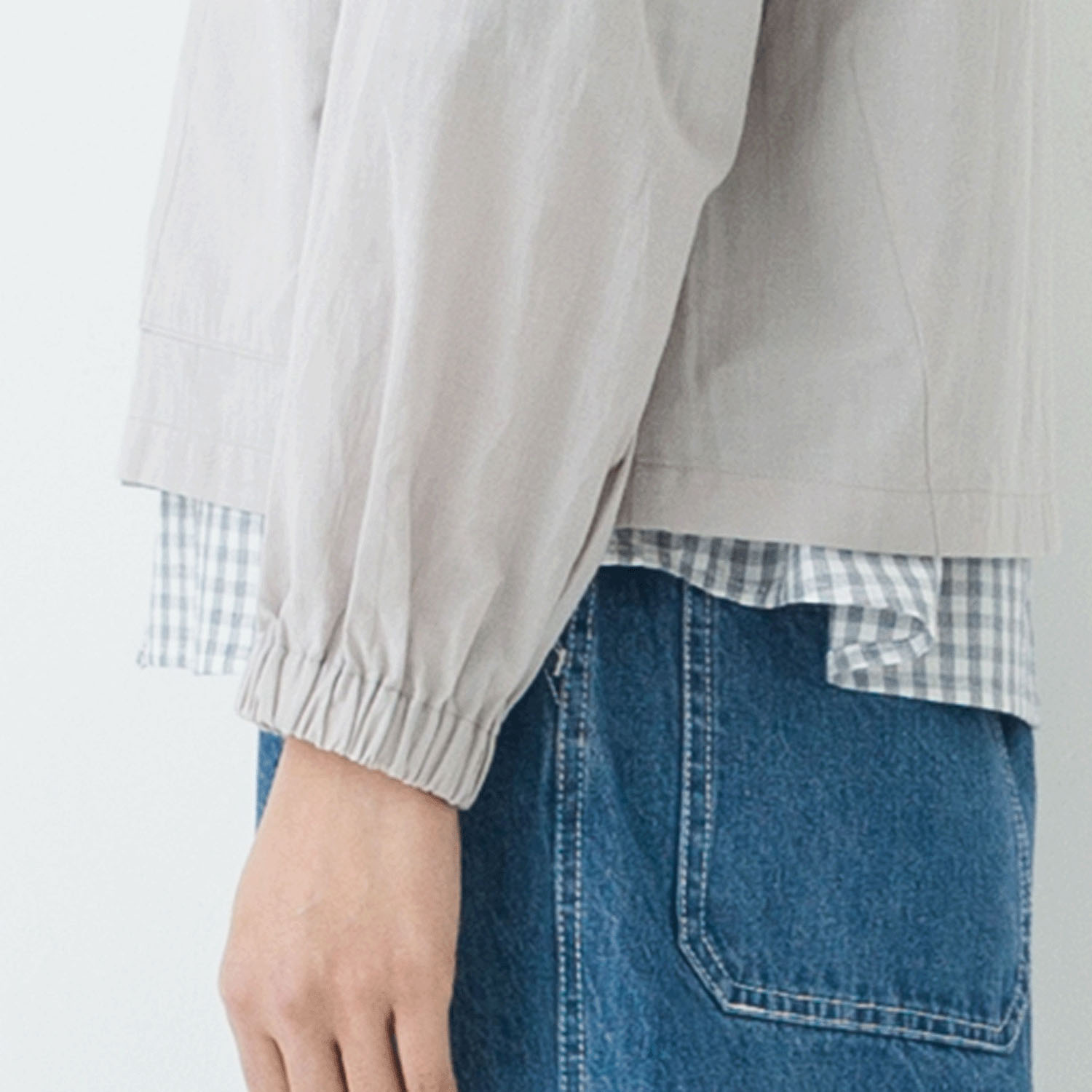 【お取り寄せ】kermu シアーコットンフロントボタンフーデットブラウス - 画像7