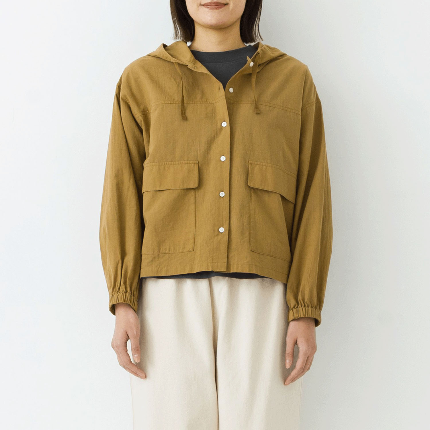 【お取り寄せ】kermu シアーコットンフロントボタンフーデットブラウス - 画像9