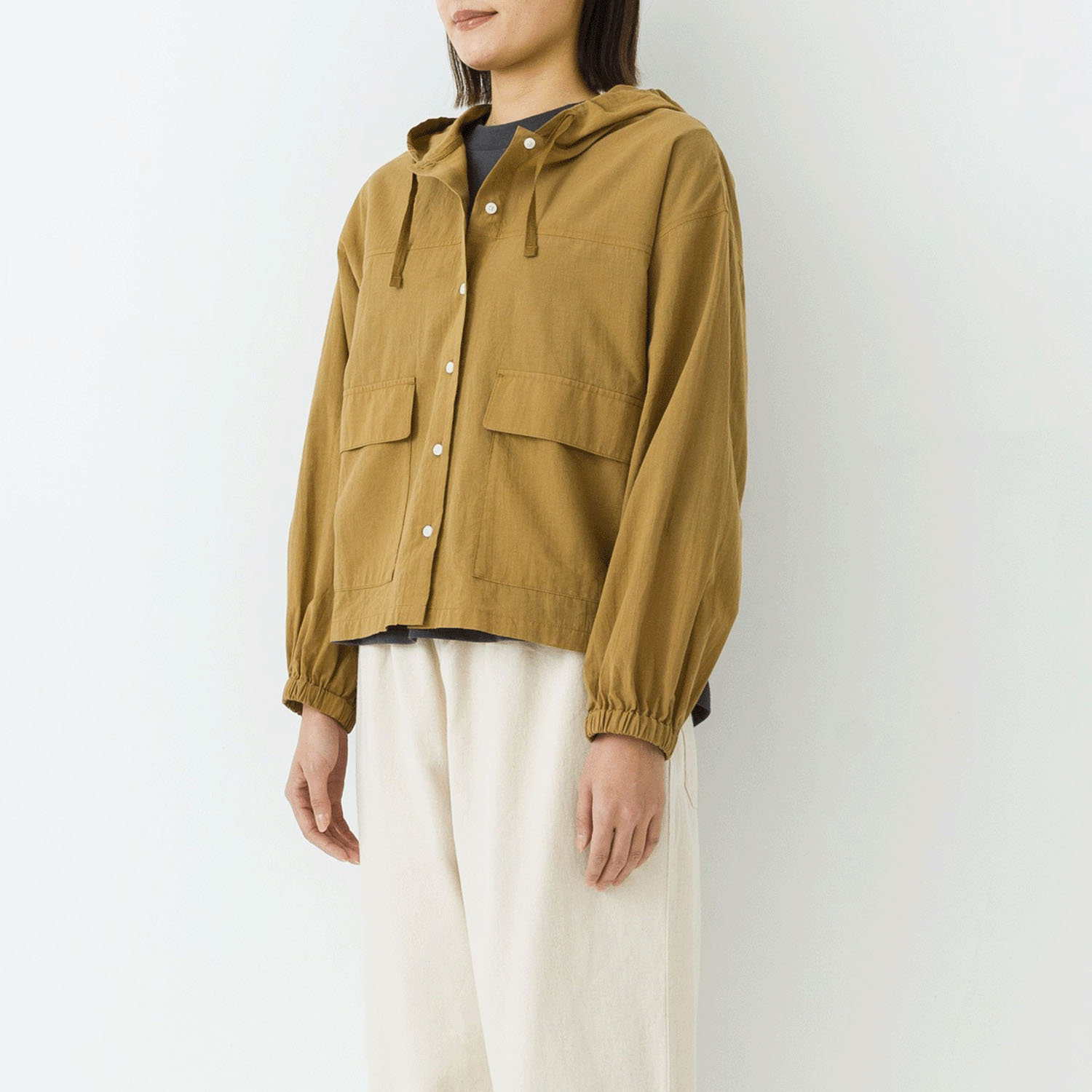 【お取り寄せ】kermu シアーコットンフロントボタンフーデットブラウス - 画像10