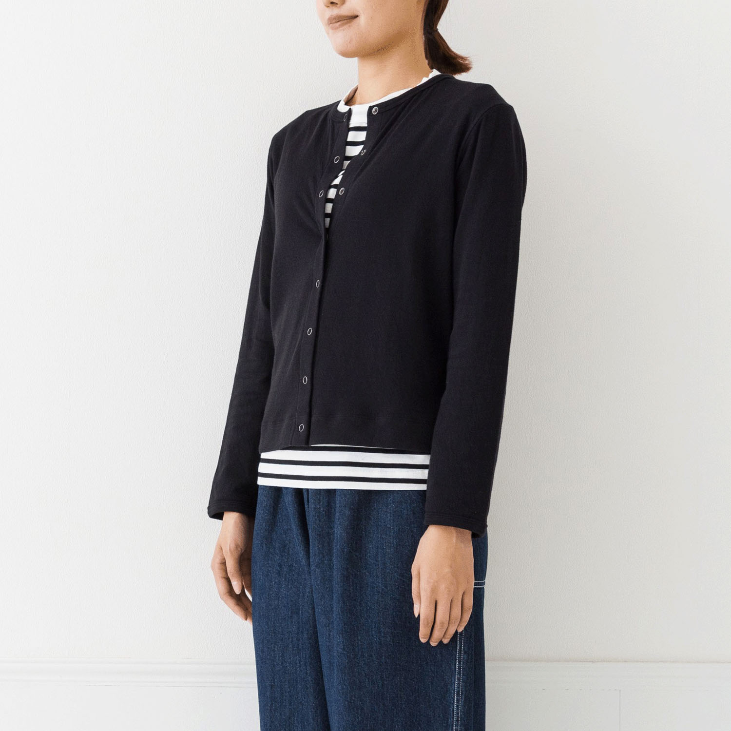 【お取り寄せ】kermu コットン接結天竺クルーネックカーディガン - 画像11