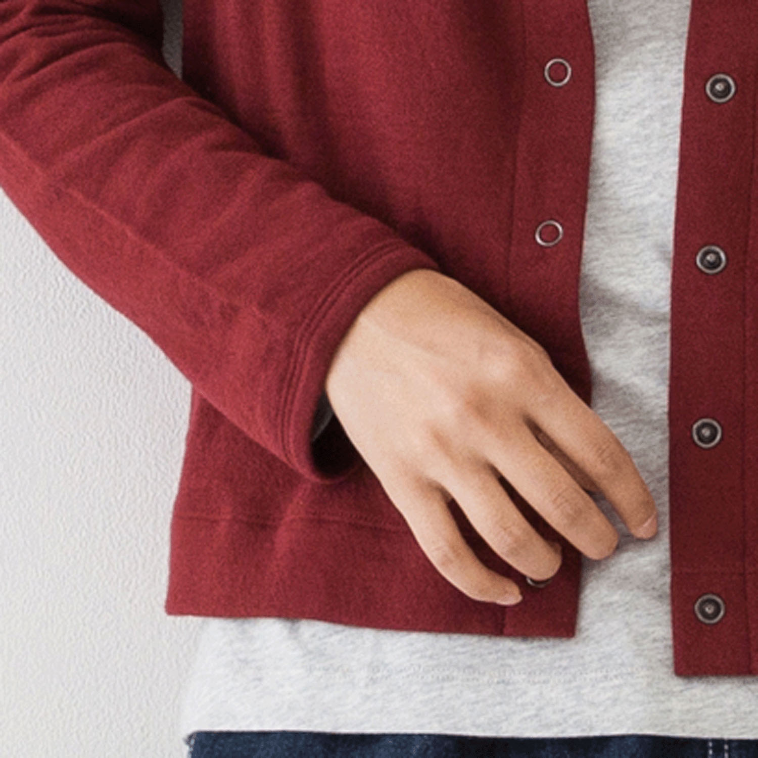 【お取り寄せ】kermu コットン接結天竺クルーネックカーディガン - 画像18