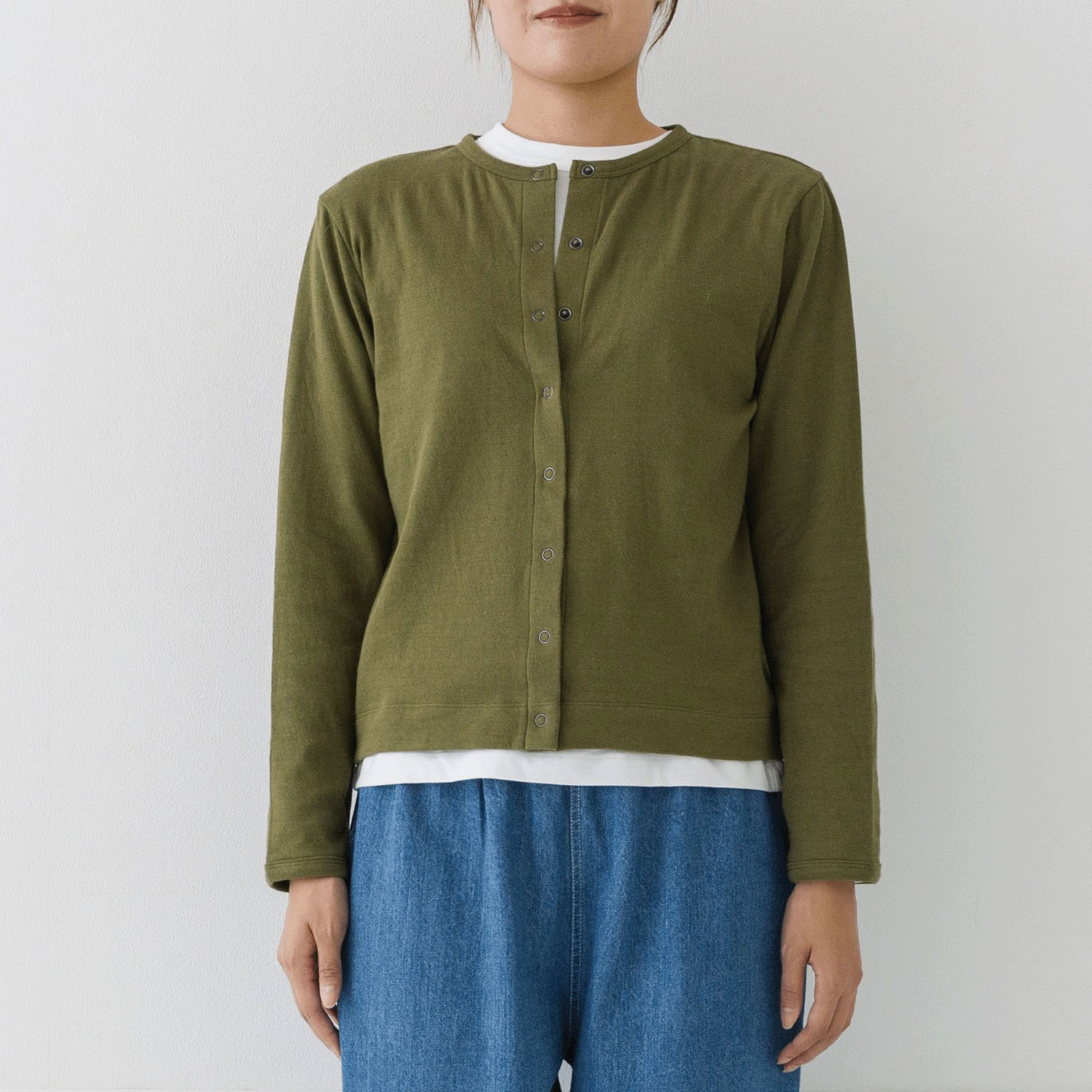 【お取り寄せ】kermu コットン接結天竺クルーネックカーディガン - 画像23