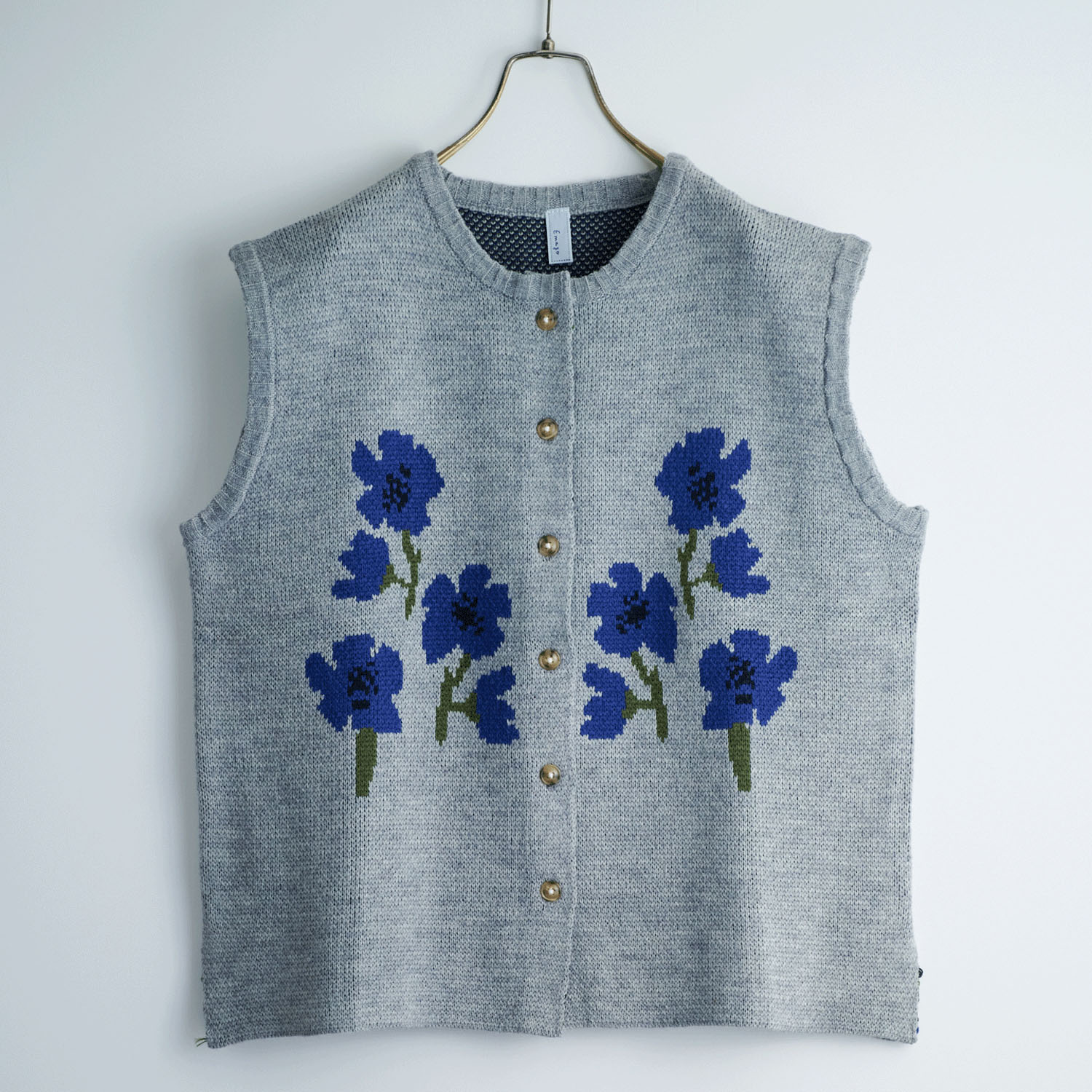 Emago 花ジャガードベスト - 画像2