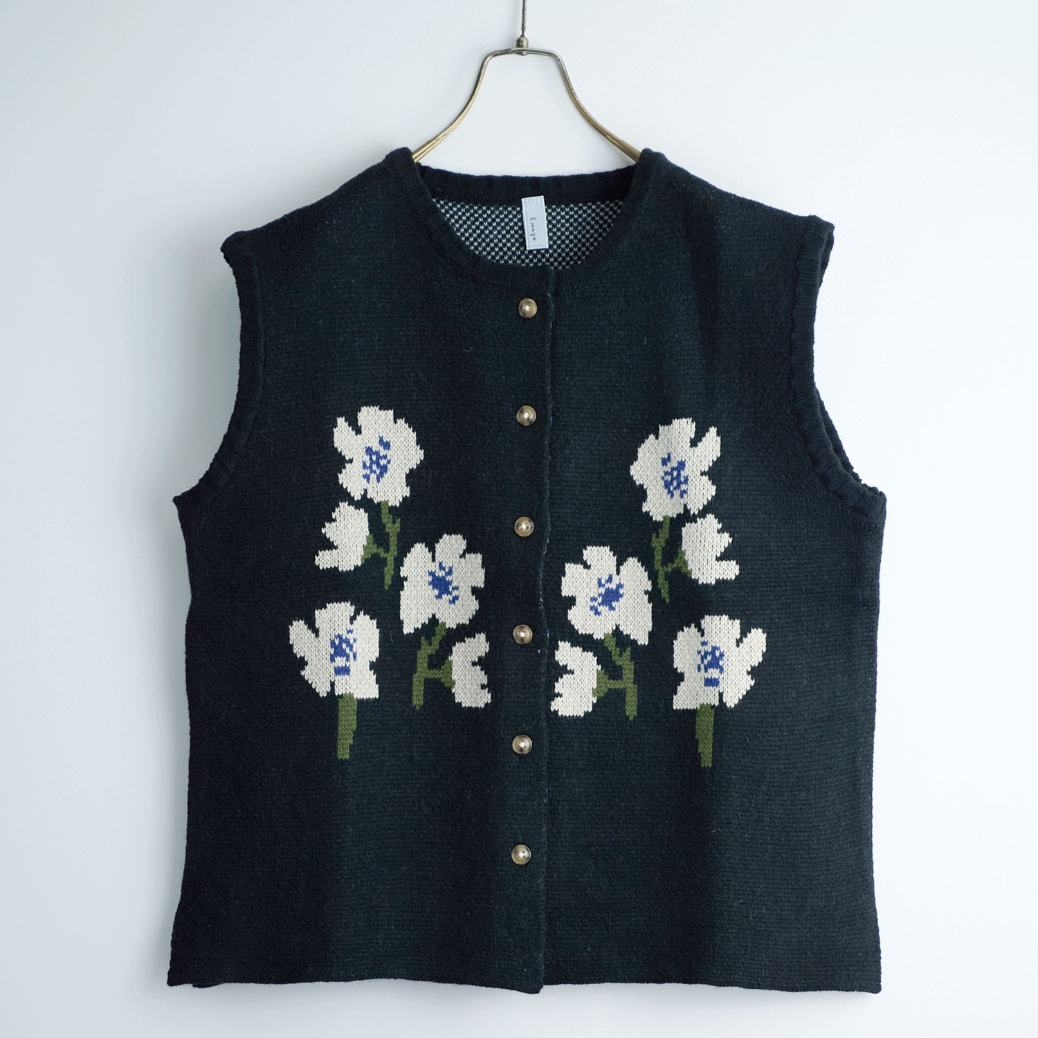 Emago 花ジャガードベスト - 画像1