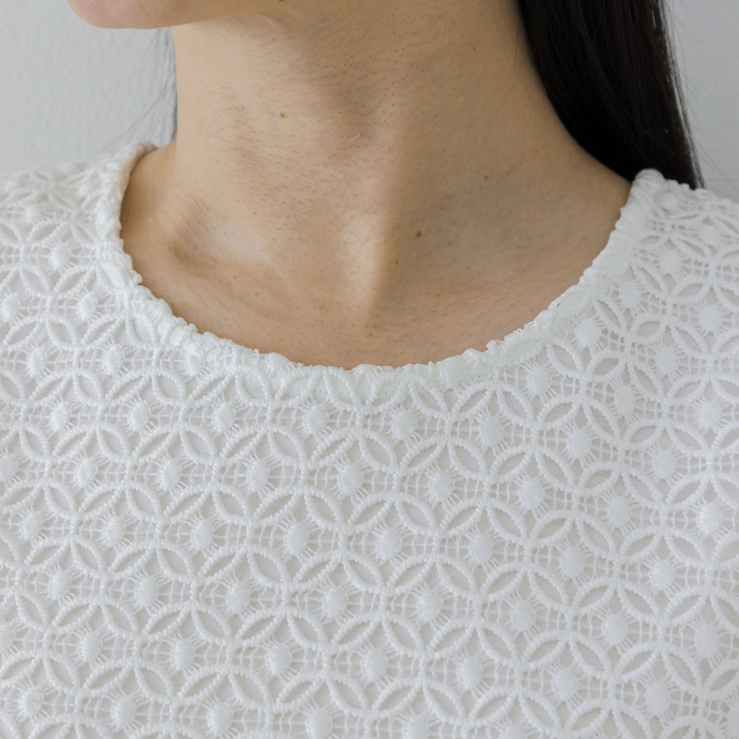 【お取り寄せ】Crea delice 強撚スムースレース使いタンクトップ - 画像3