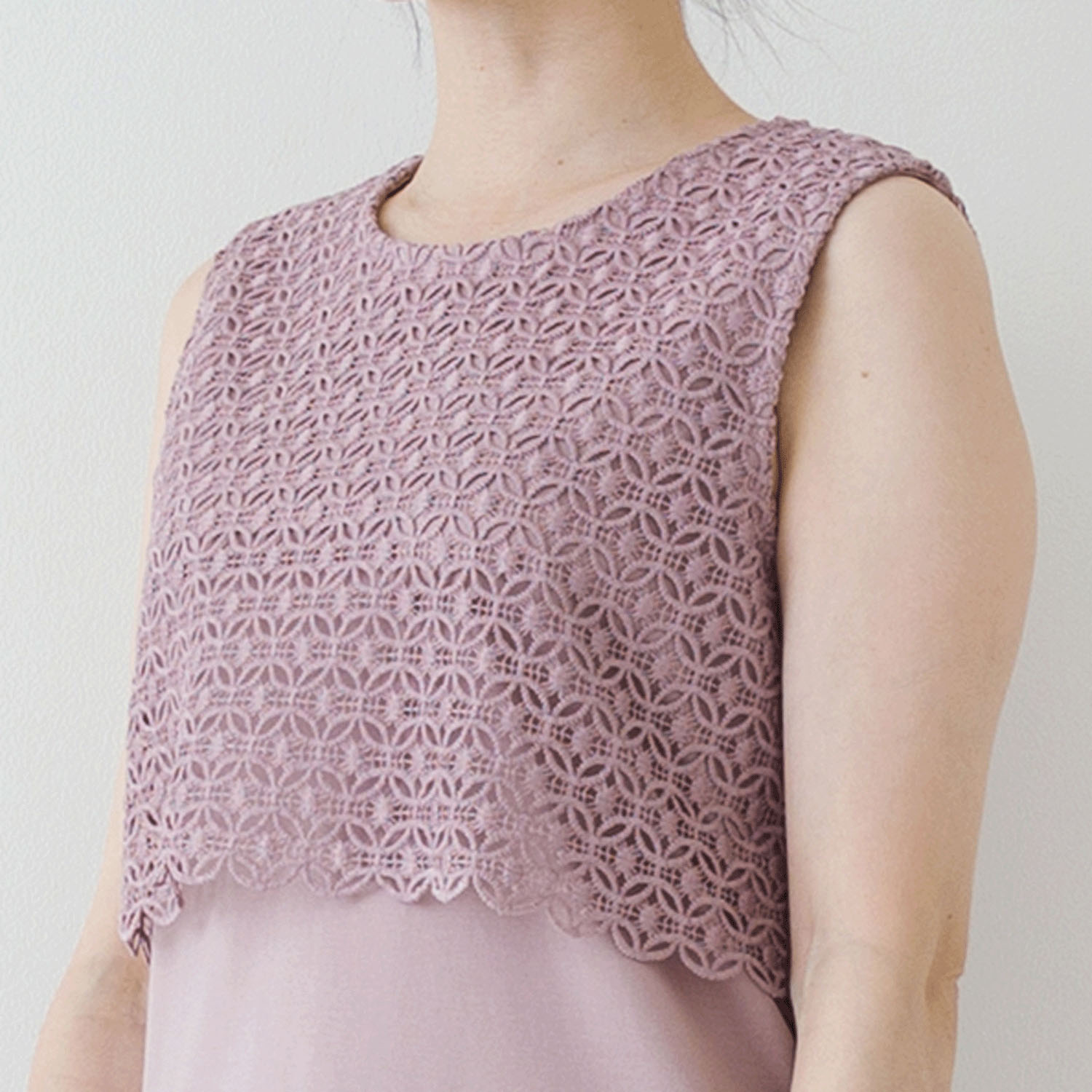 【お取り寄せ】Crea delice 強撚スムースレース使いタンクトップ - 画像22