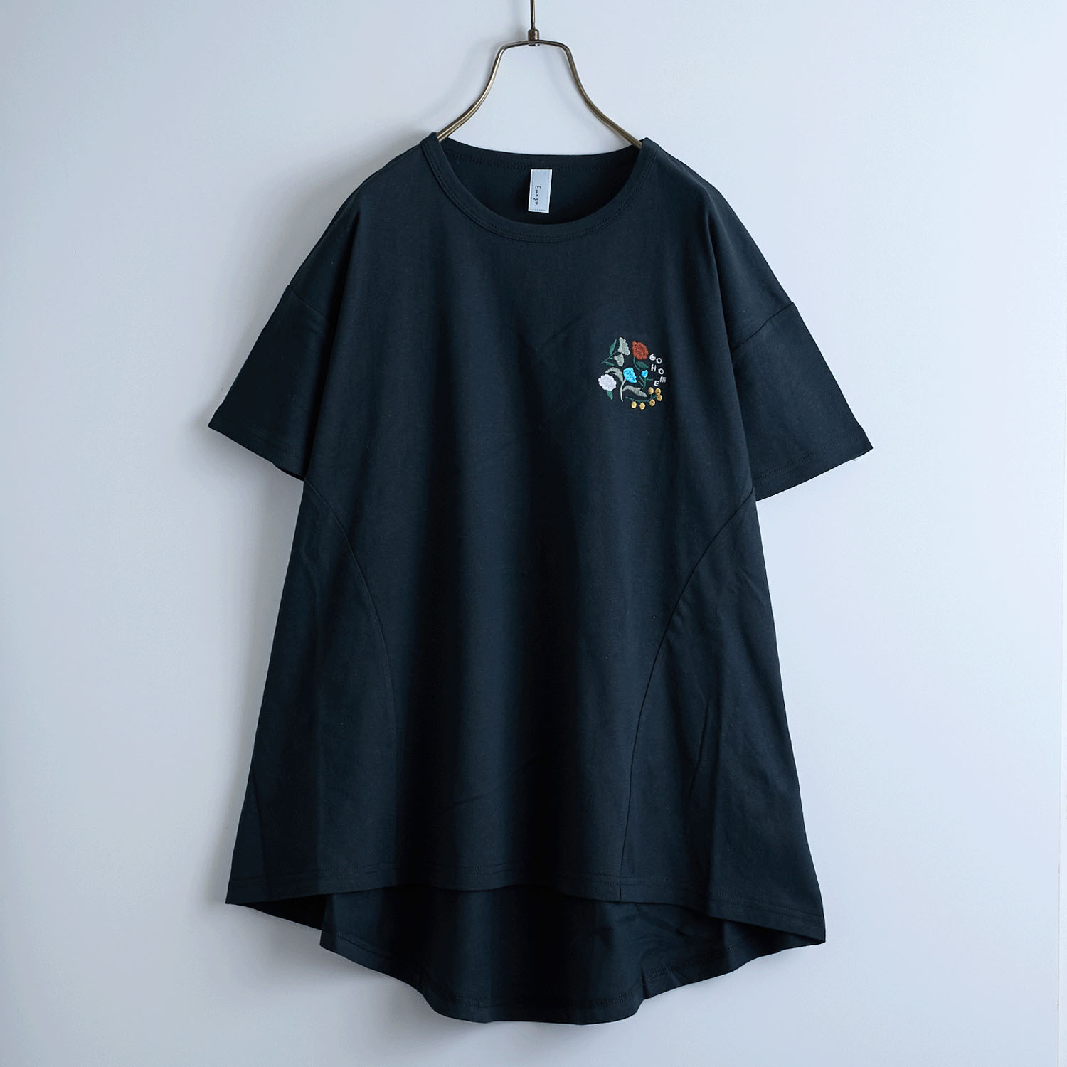 【お取り寄せ】Emago 花刺繍フレアTシャツ - 画像2