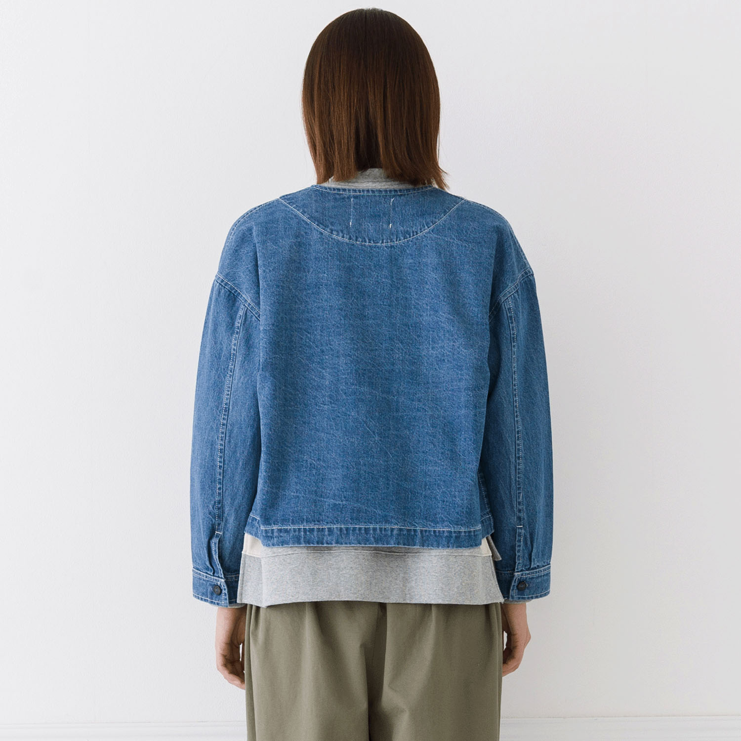 【お取り寄せ】Kermu  9オンスデニムノーカラージャケット - 画像20