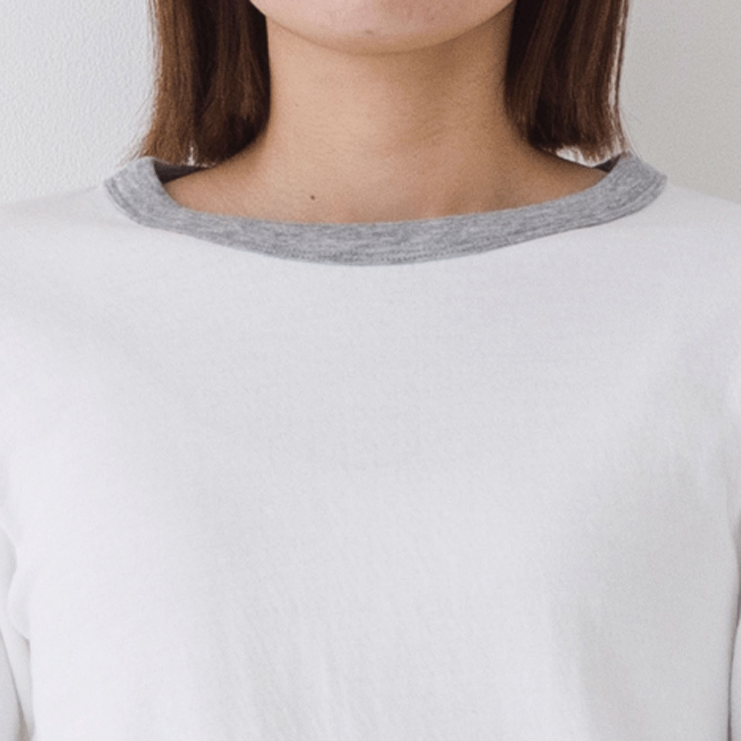 【お取り寄せ】Kermu コットン接結天竺バイカラー長袖Tシャツ - 画像3