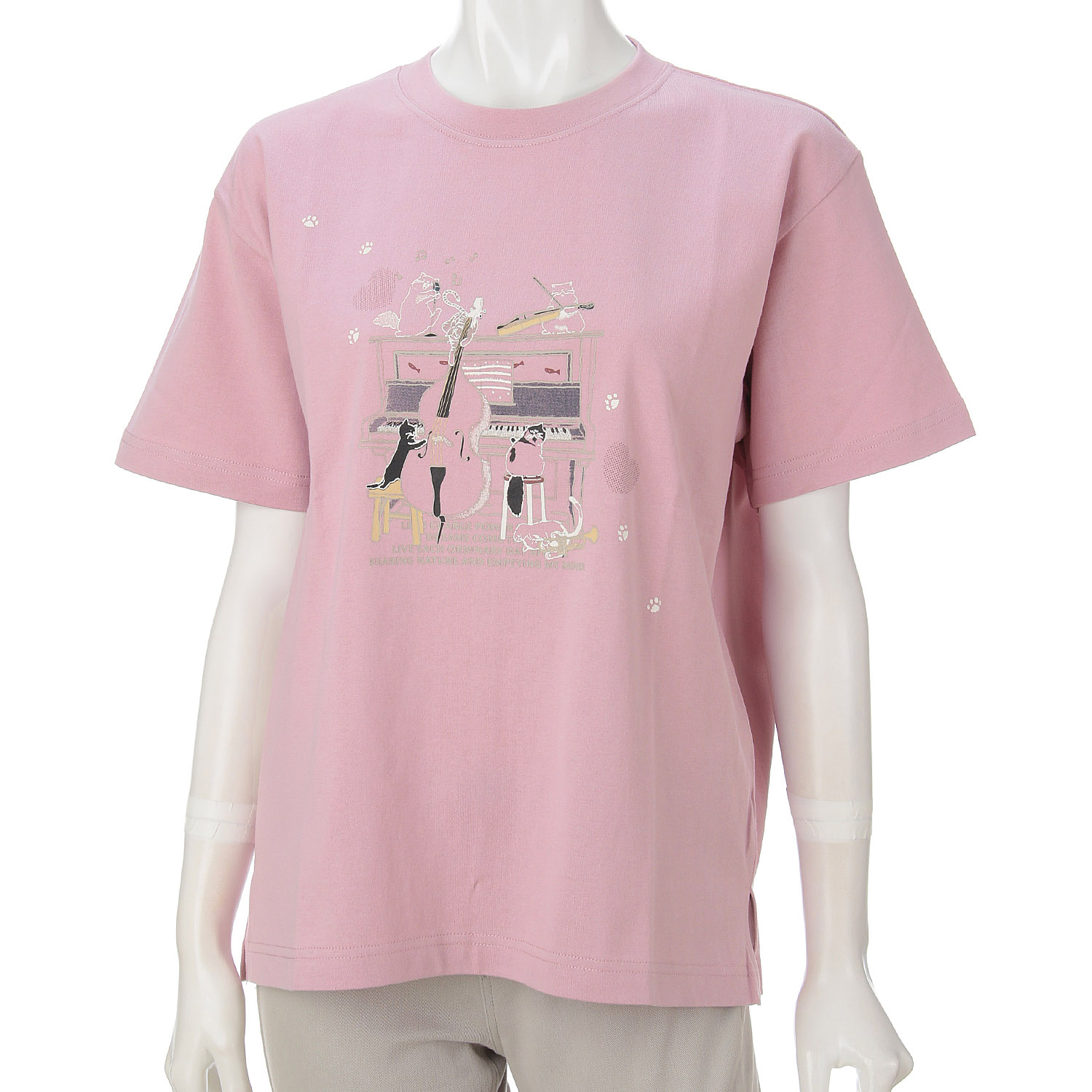 【ETONET限定】DDCLUB  プリントTネコピアノ - 画像3