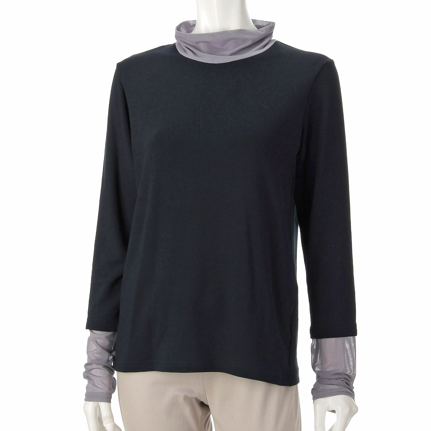 衿・袖先メッシュ カットソー - 画像7