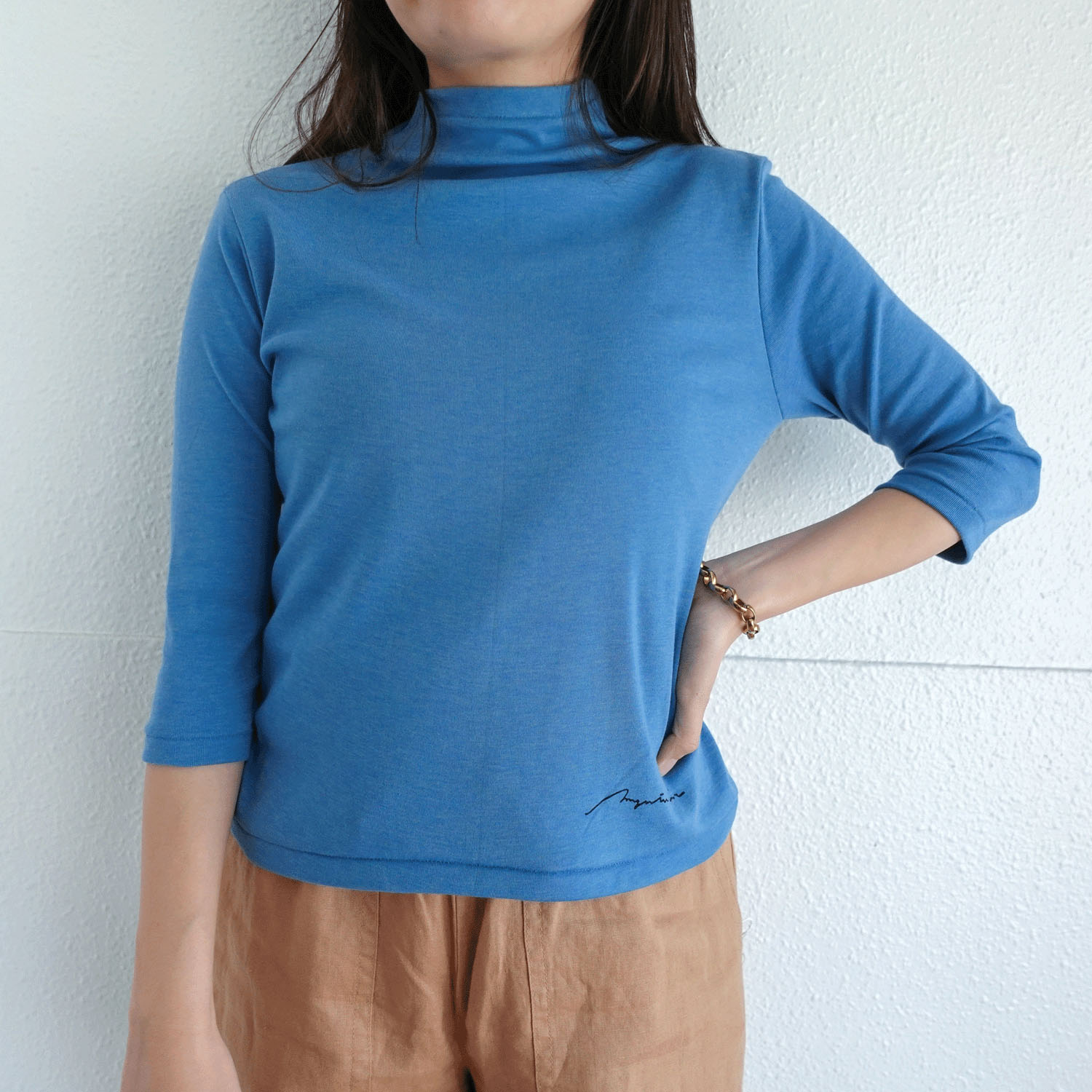 マゼンタT／Cフライス7分袖 - 画像1